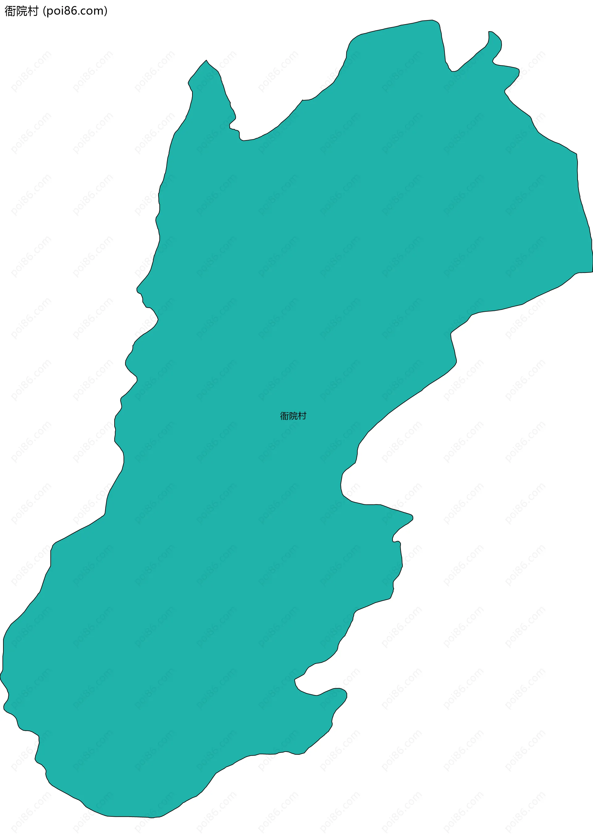 衙院村边界地图