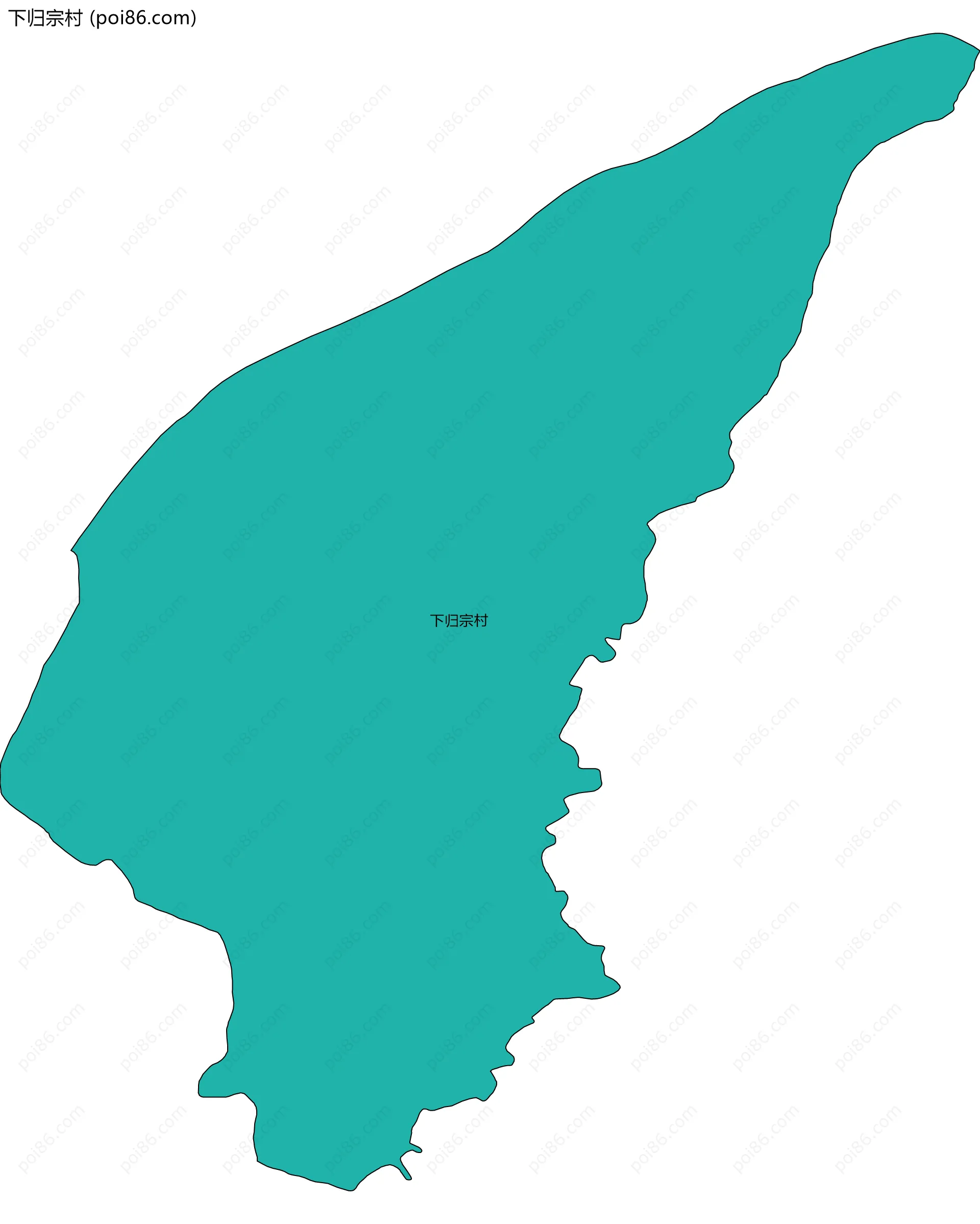 下归宗村边界地图