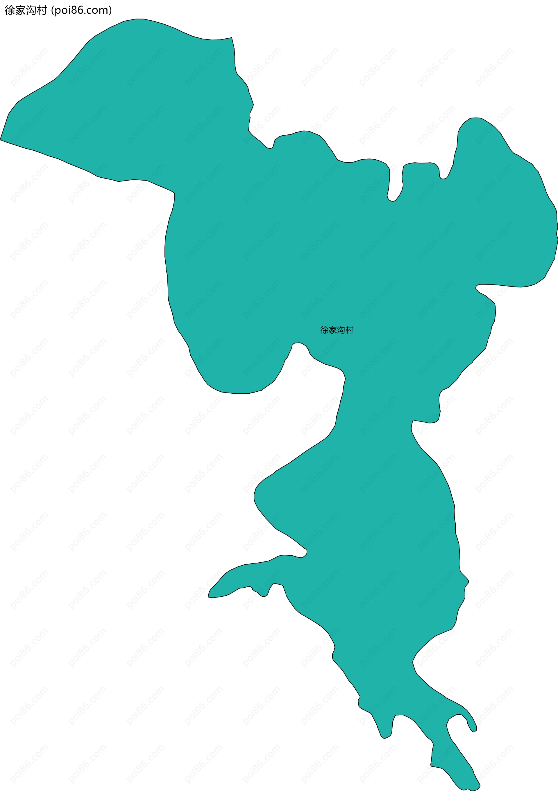 徐家沟村边界地图