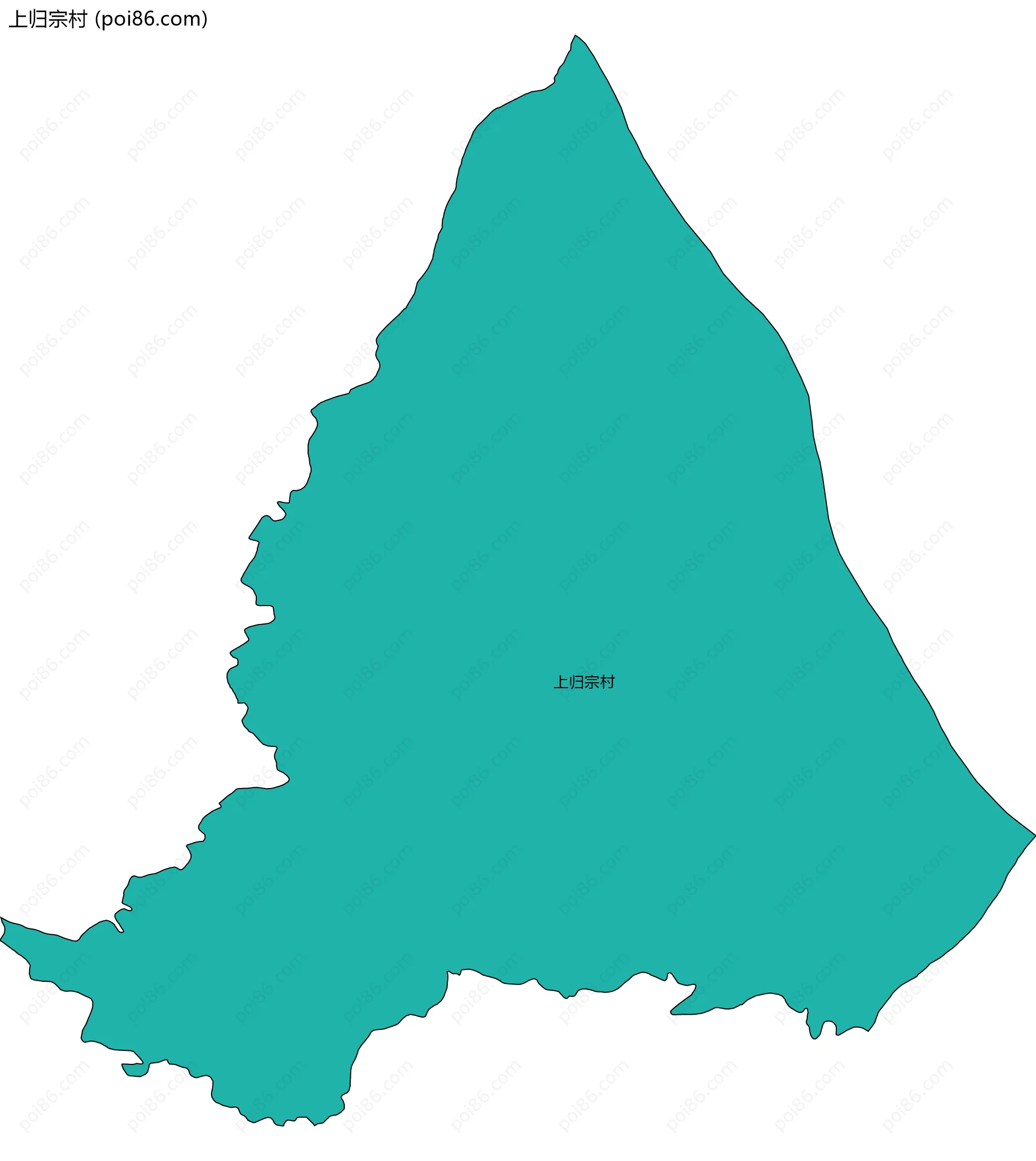 上归宗村边界地图