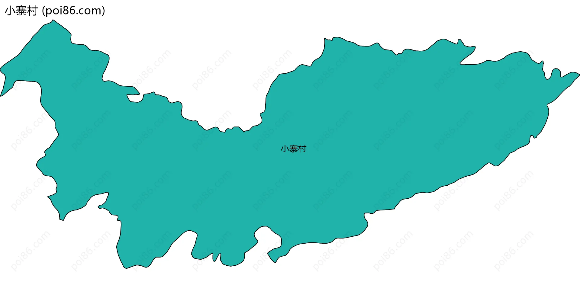 小寨村边界地图