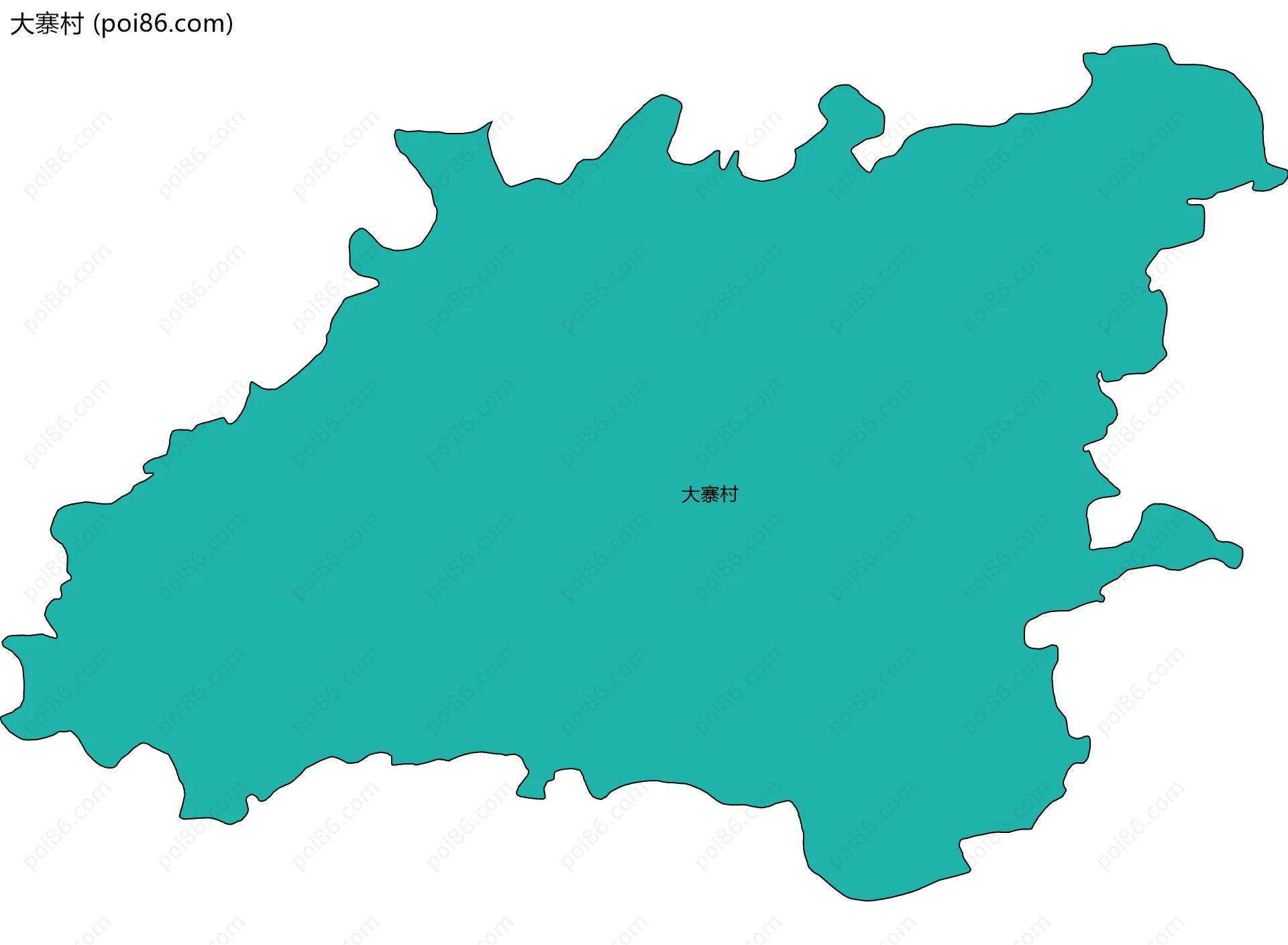 大寨村边界地图