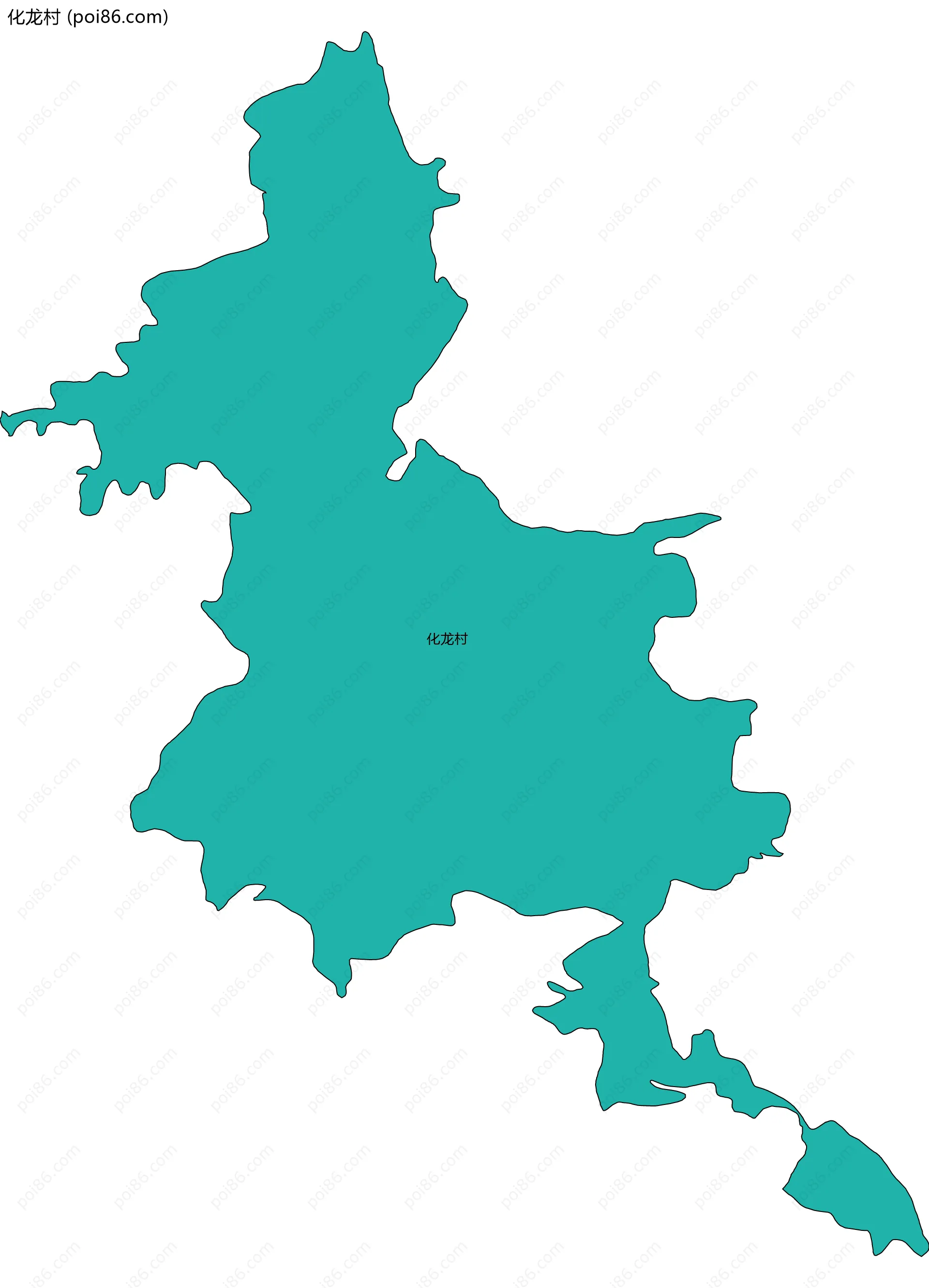 化龙村边界地图