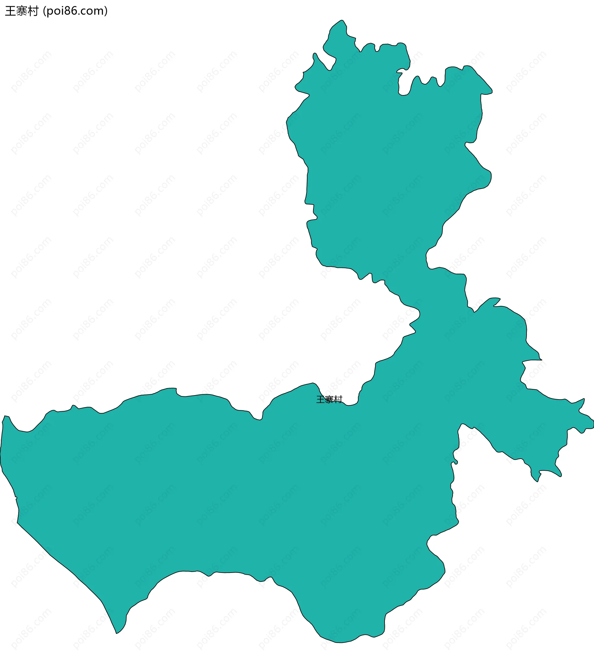 王寨村边界地图