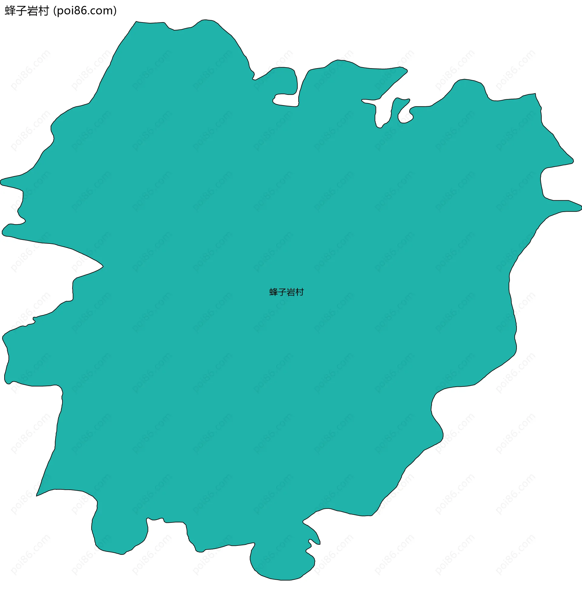 蜂子岩村边界地图