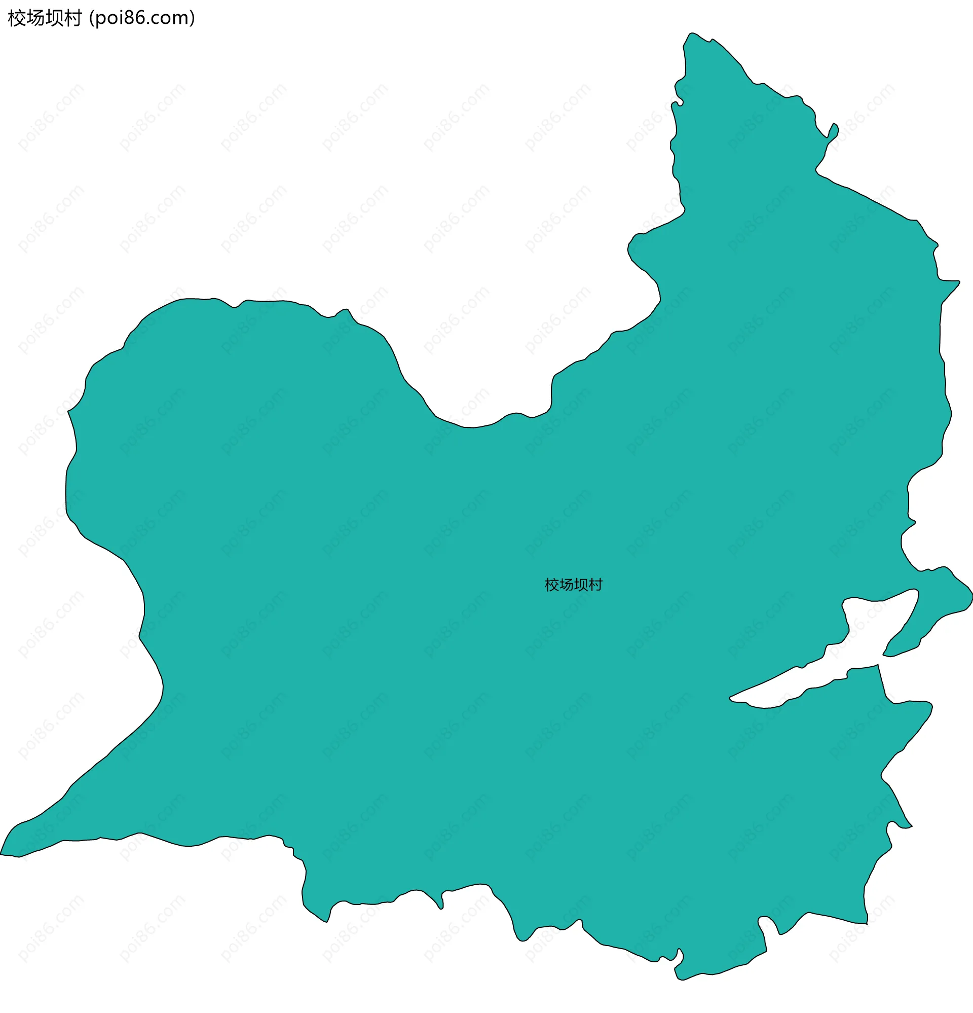 校场坝村边界地图