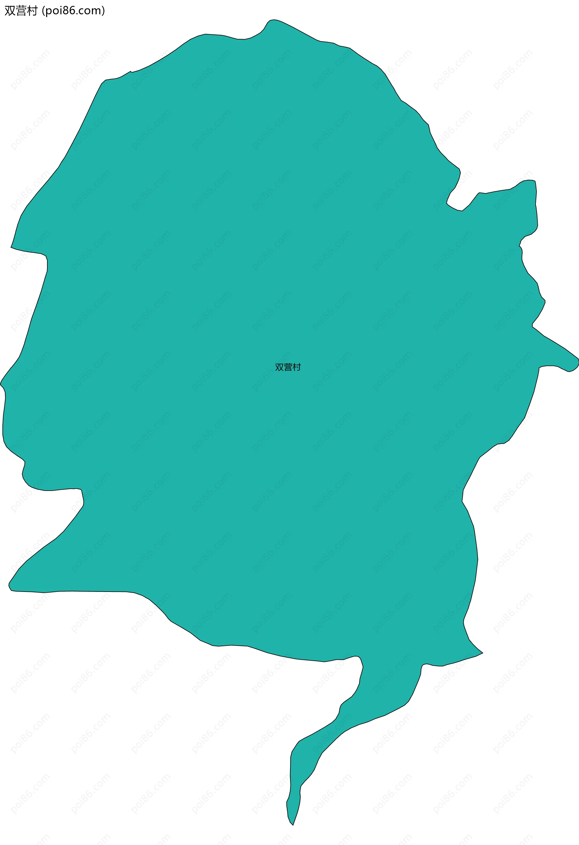 双营村边界地图