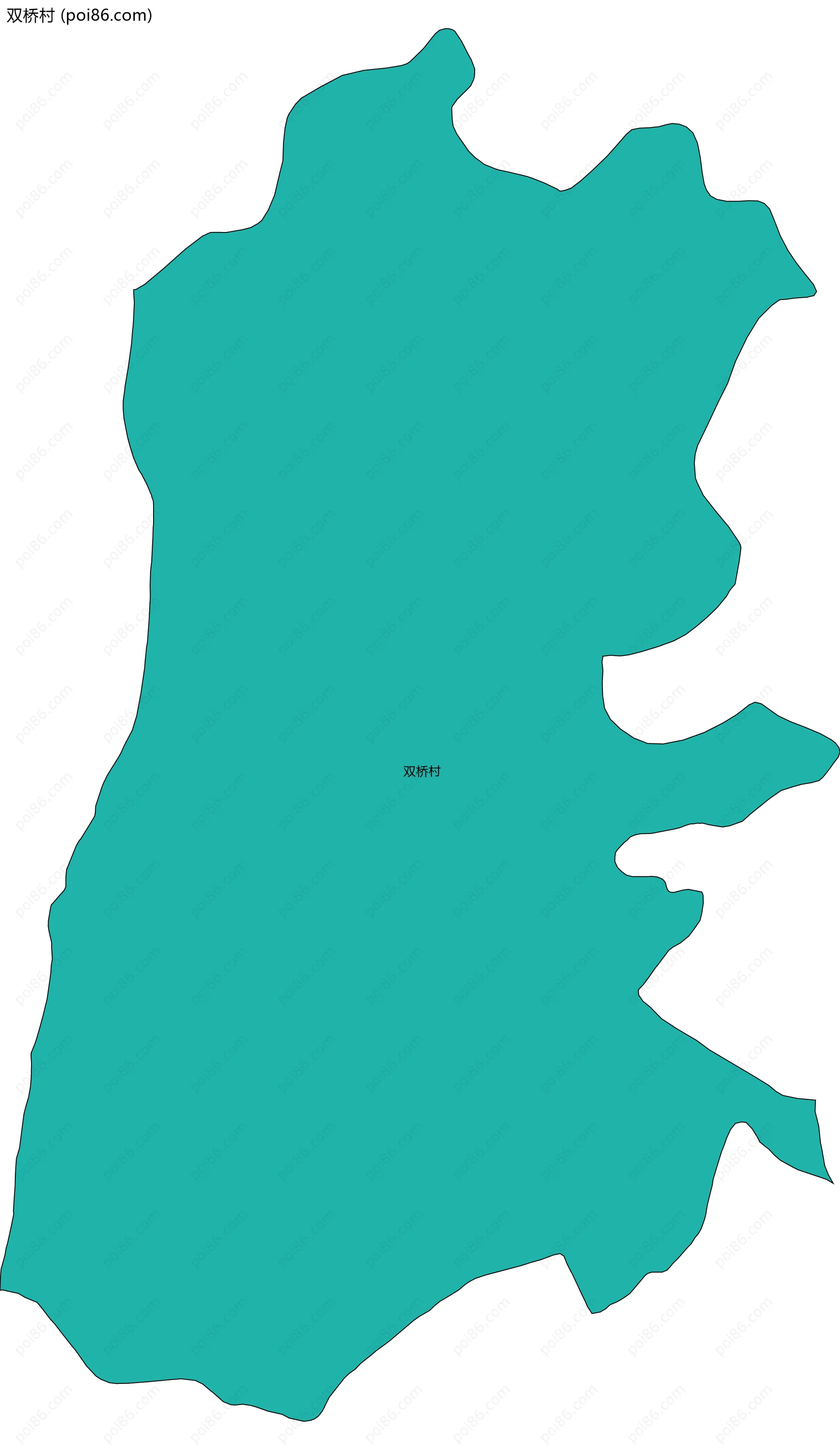 双桥村边界地图