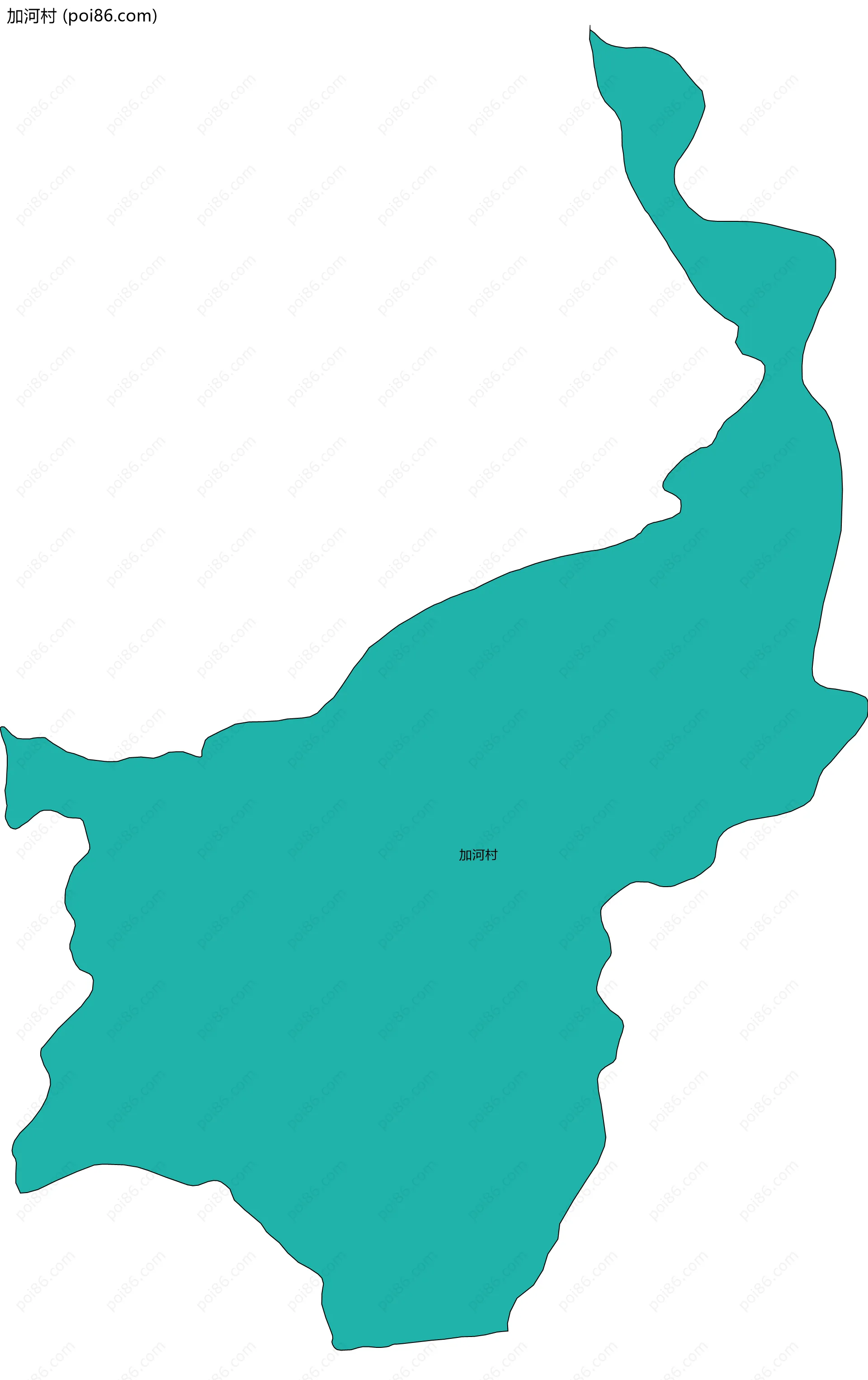 加河村边界地图