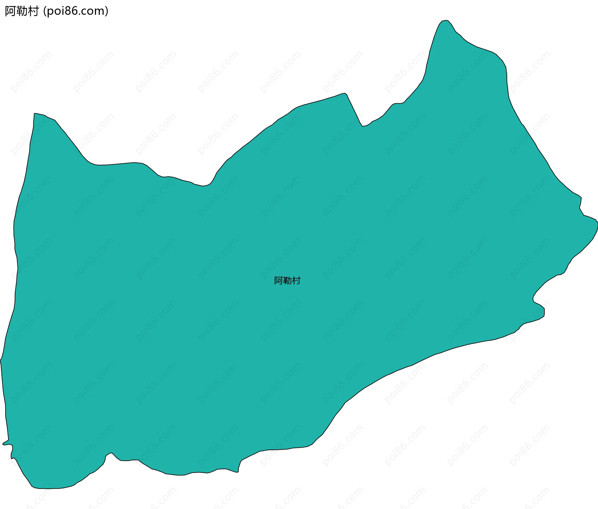 阿勒村边界地图