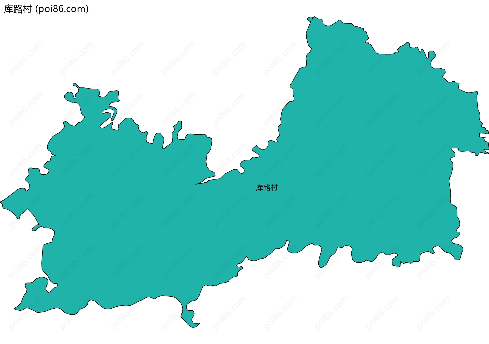库路村边界地图