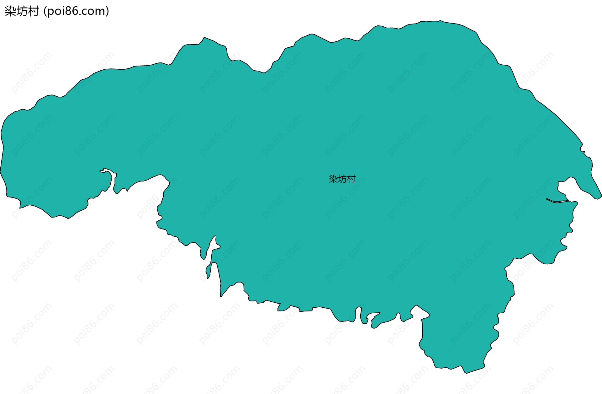染坊村边界地图