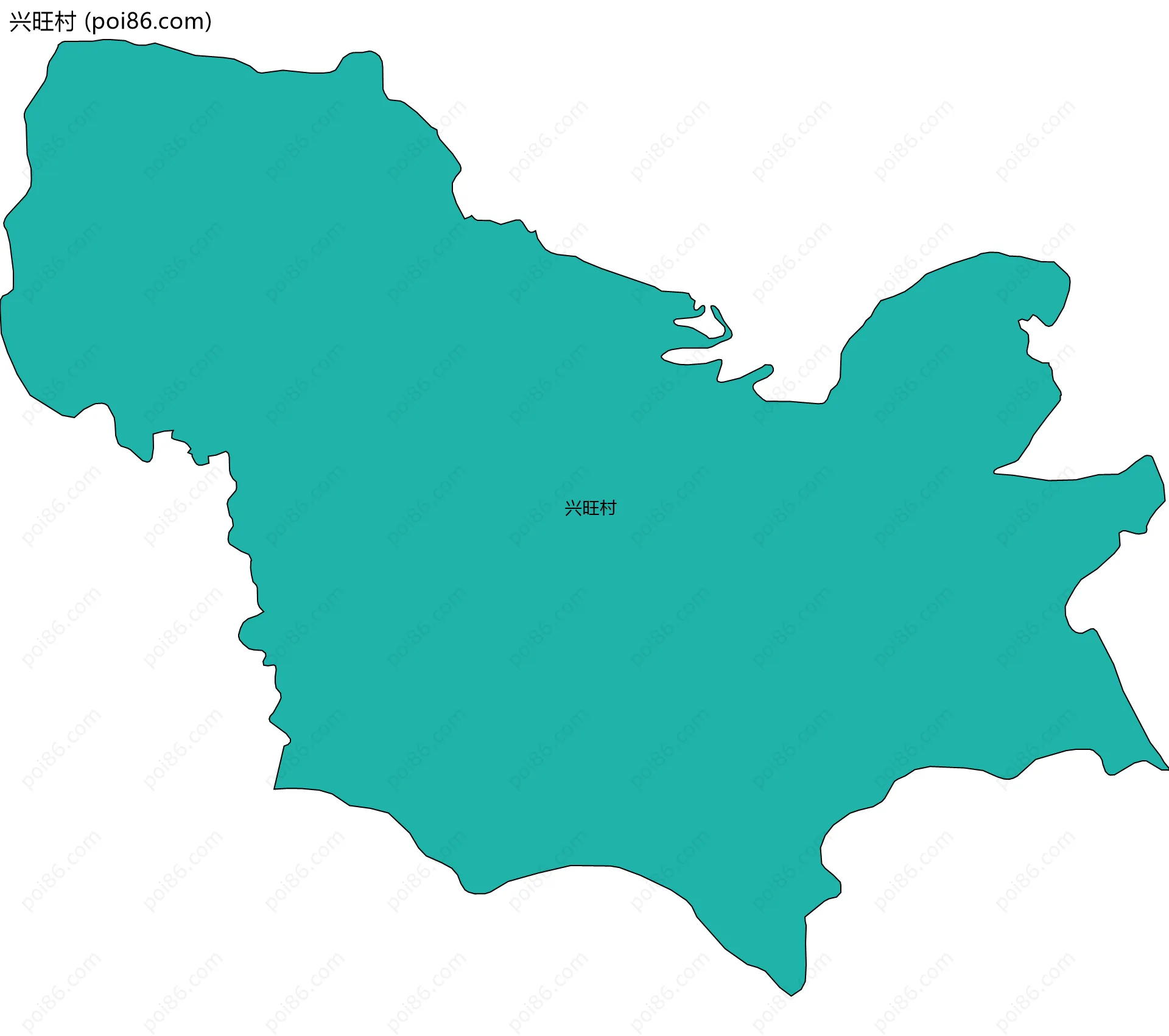 兴旺村边界地图