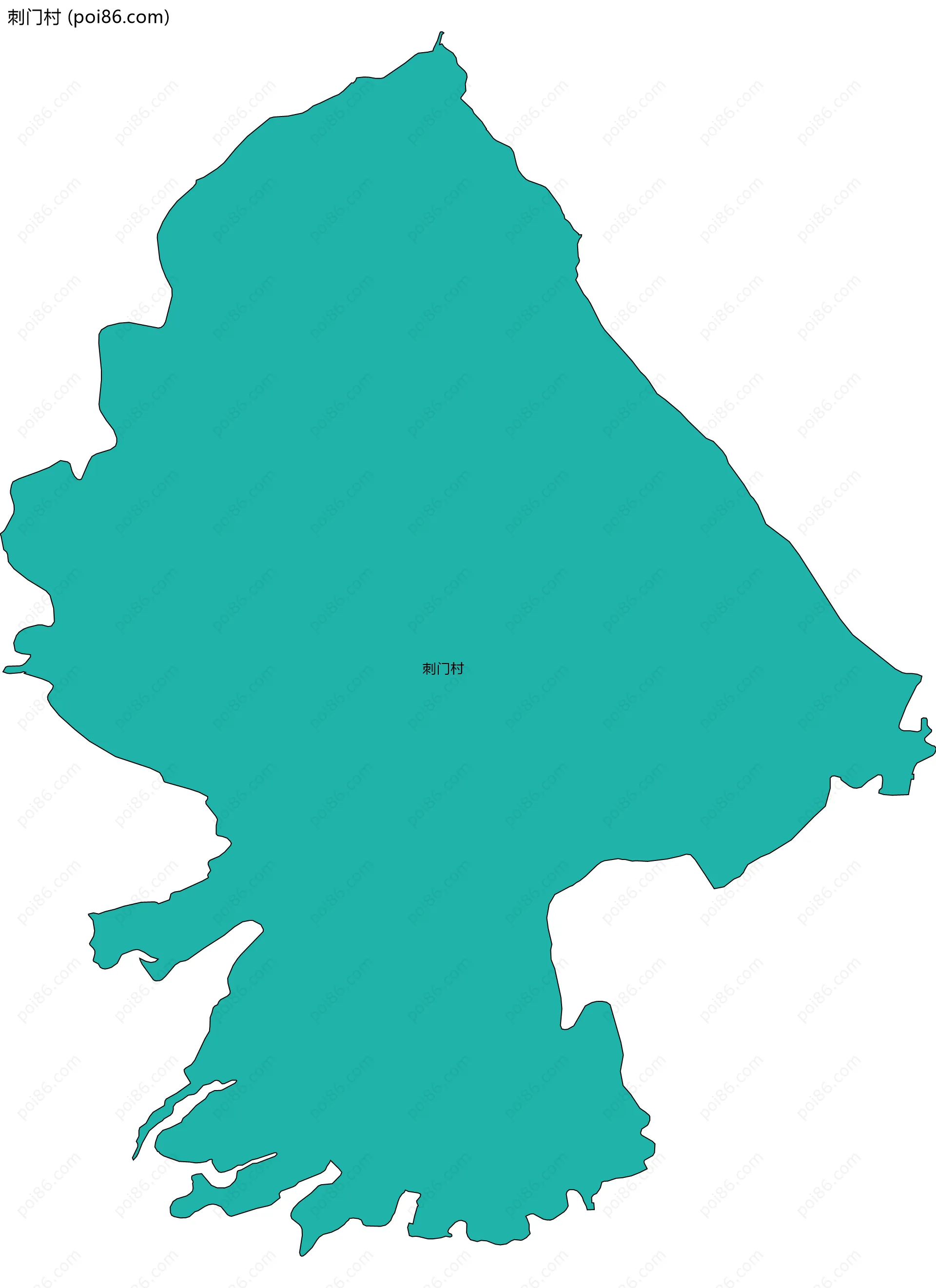 刺门村边界地图