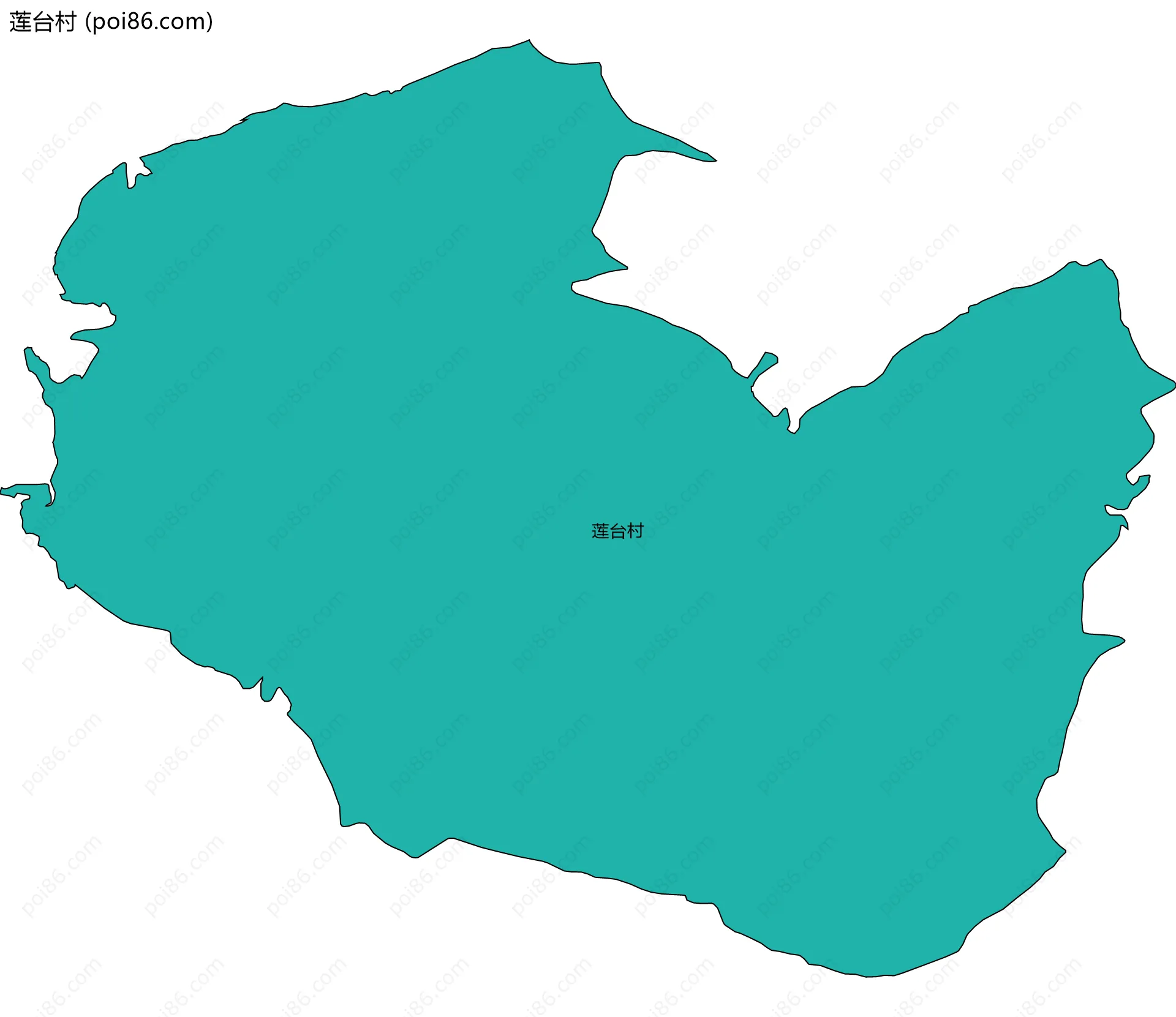 莲台村边界地图