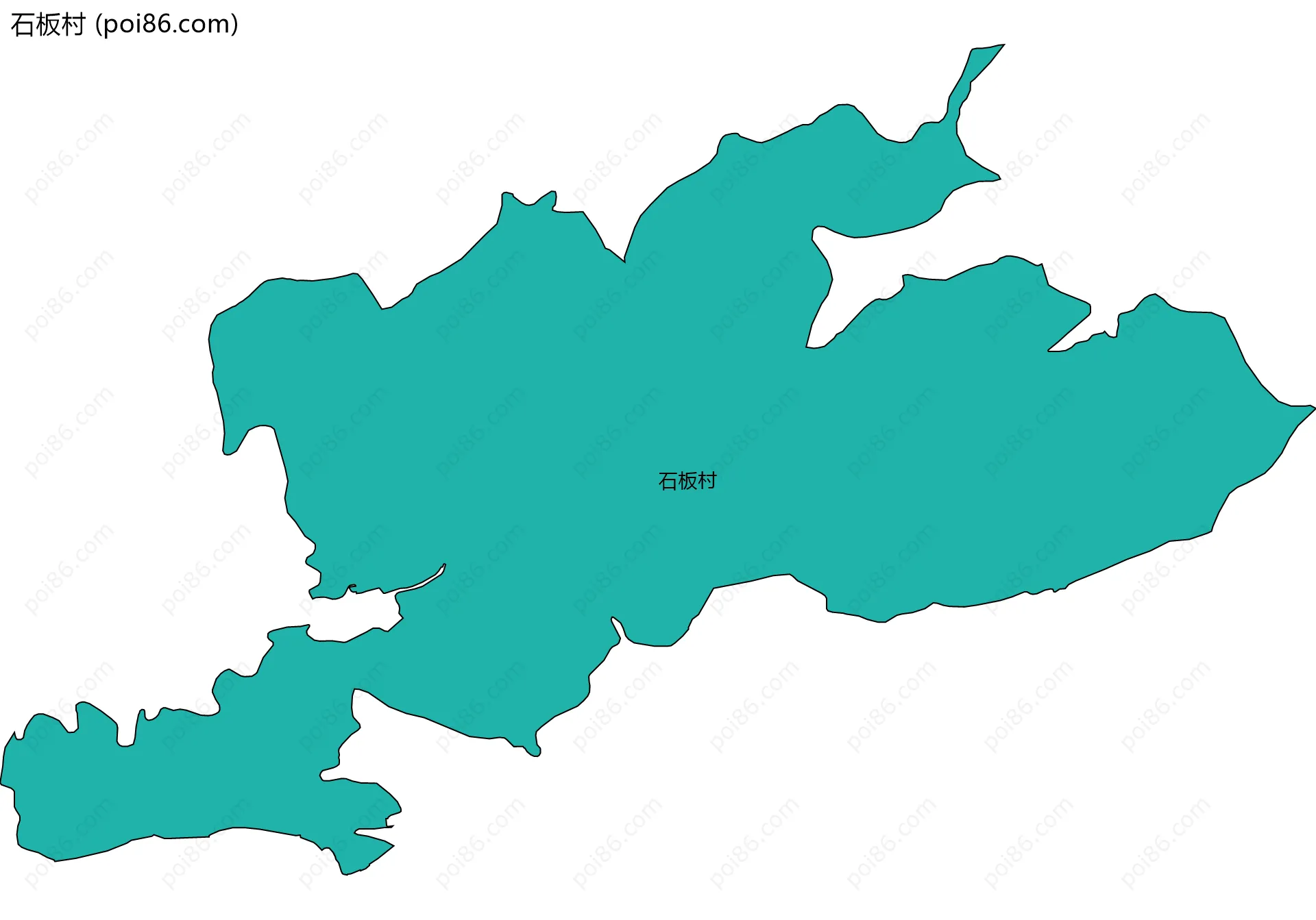 石板村边界地图