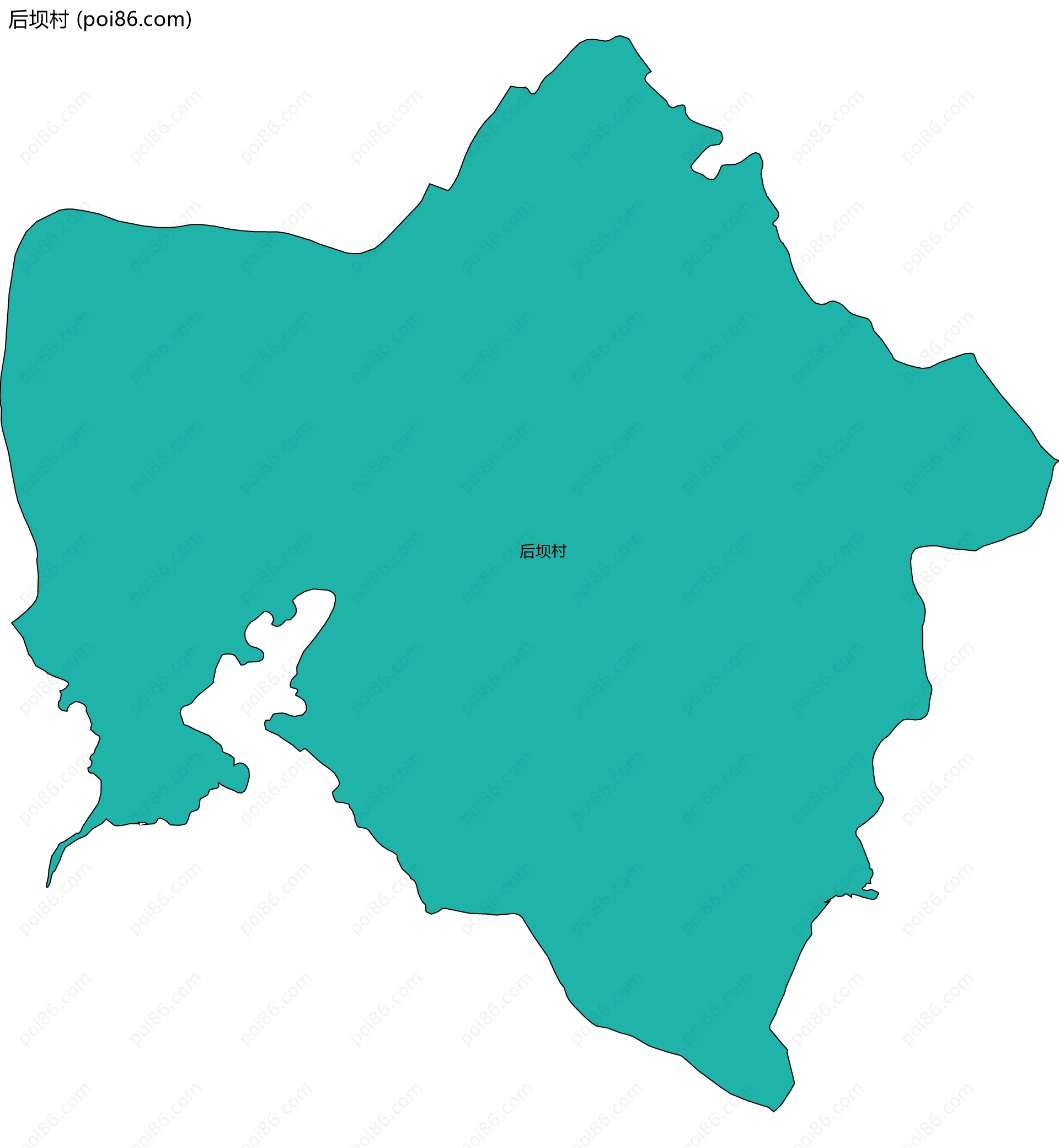 后坝村边界地图