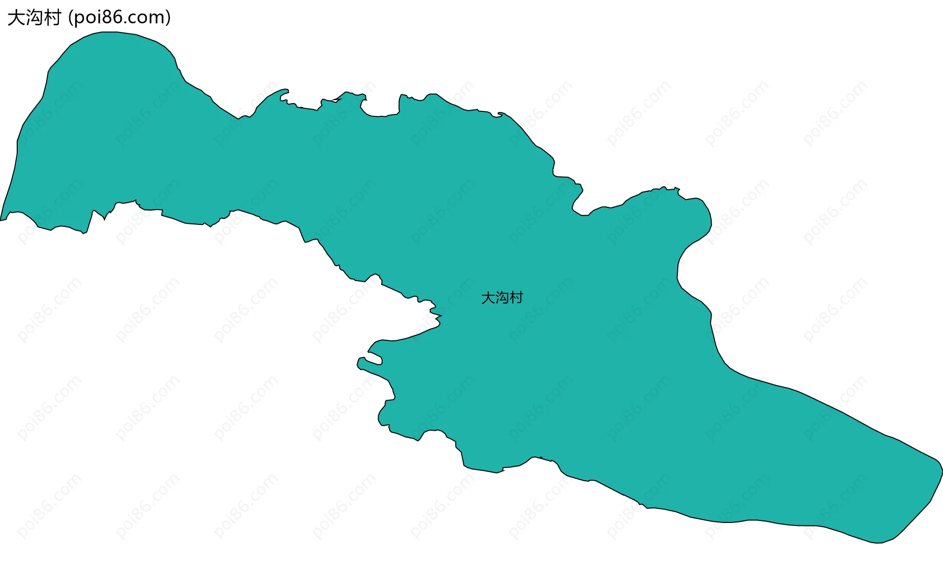 大沟村边界地图