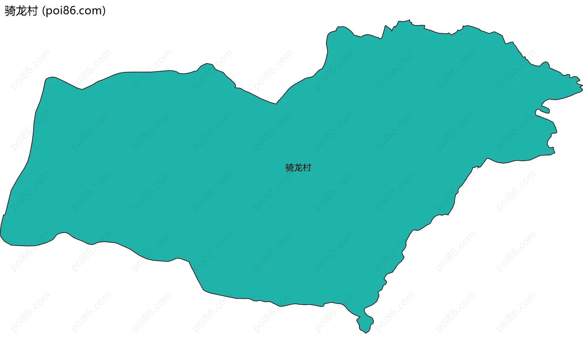 骑龙村边界地图