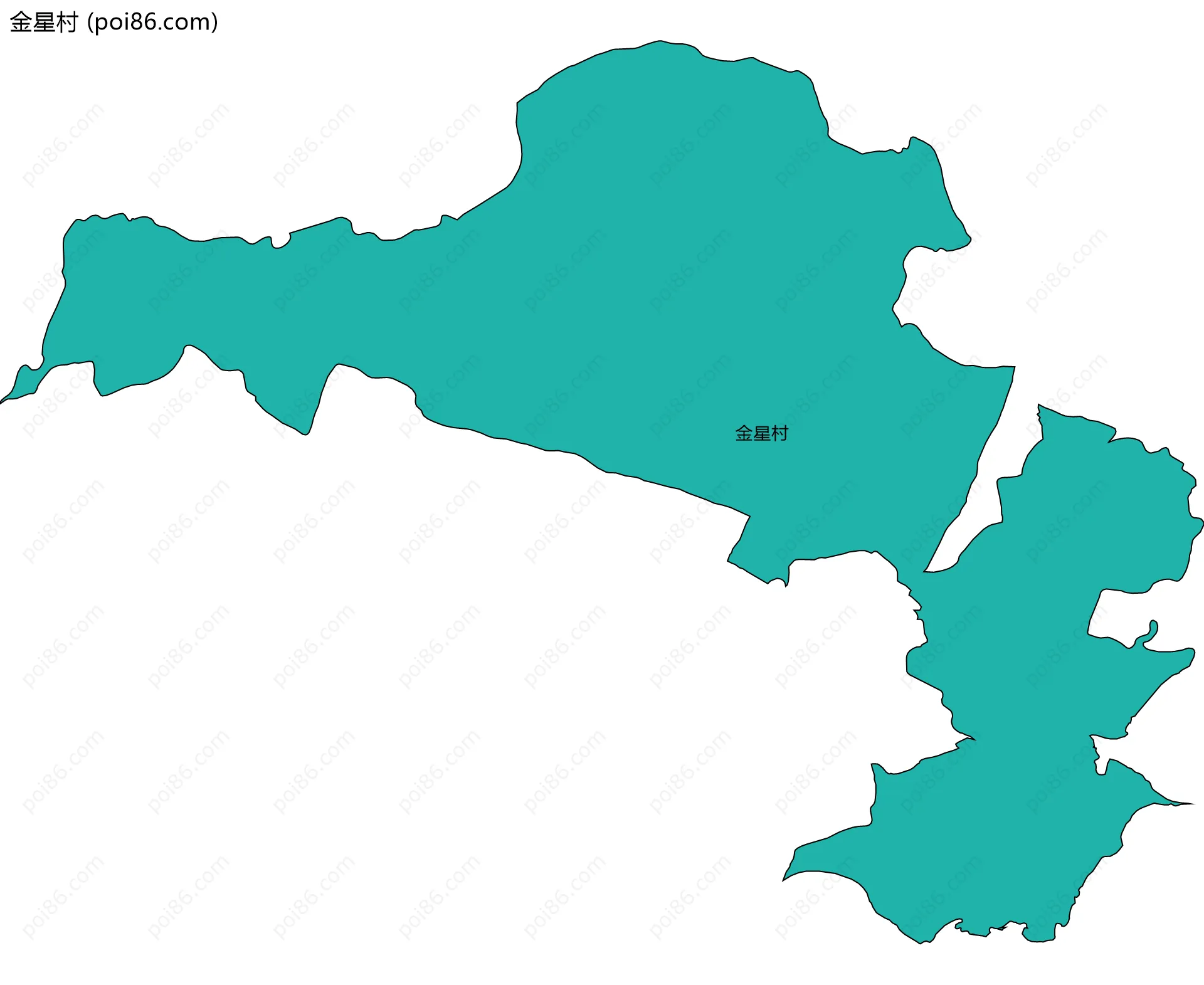金星村边界地图