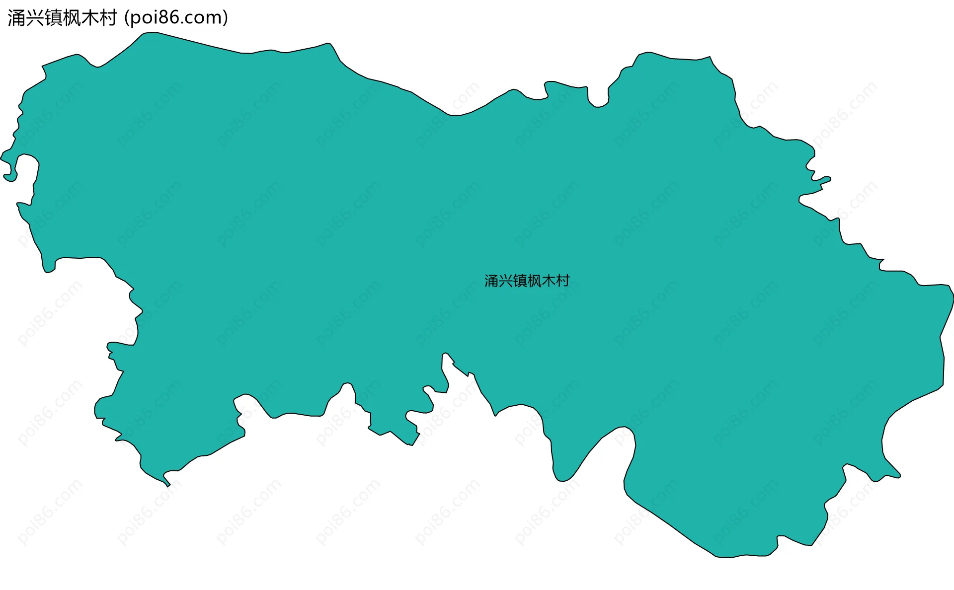 涌兴镇枫木村边界地图