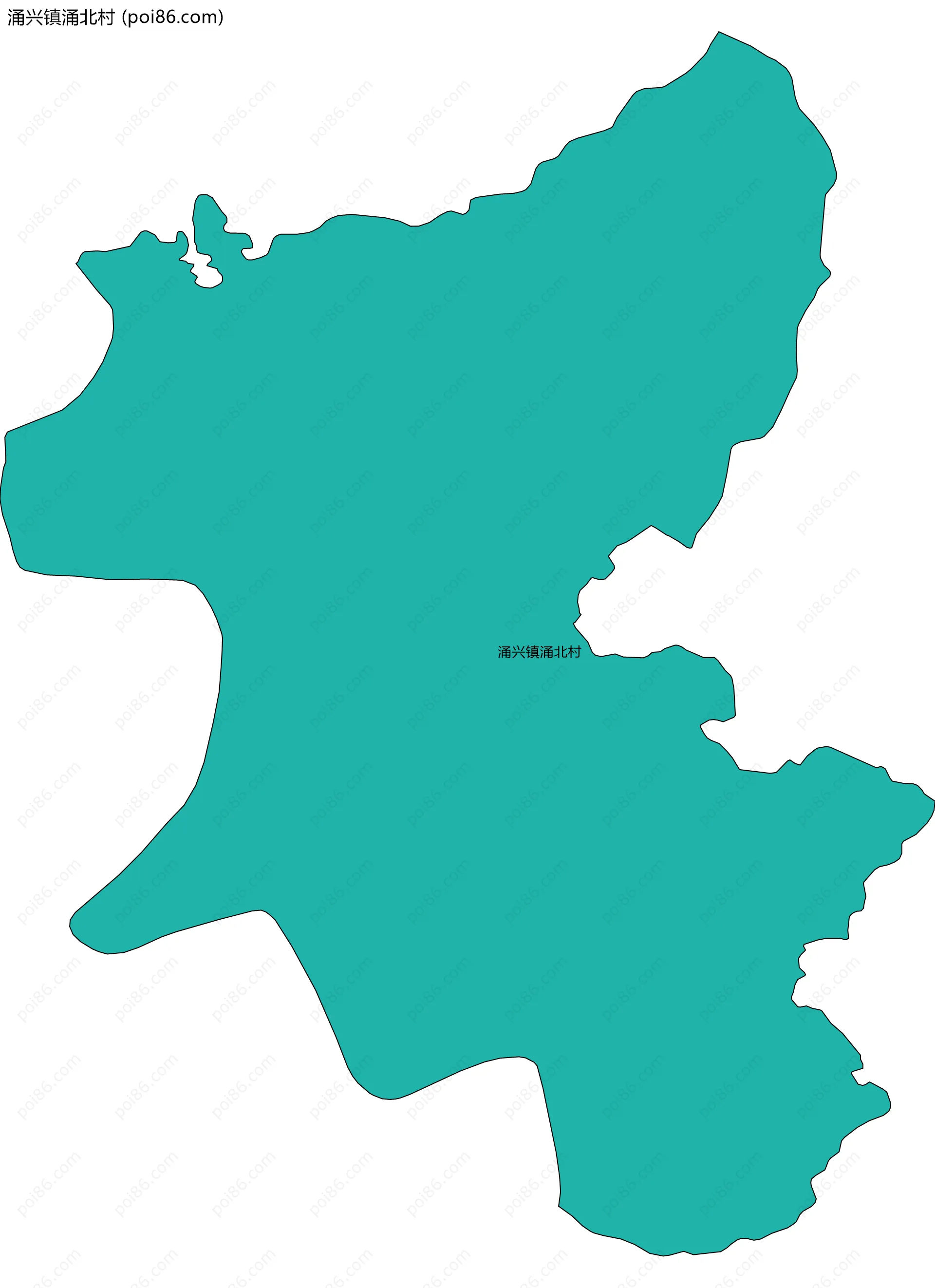 涌兴镇涌北村边界地图