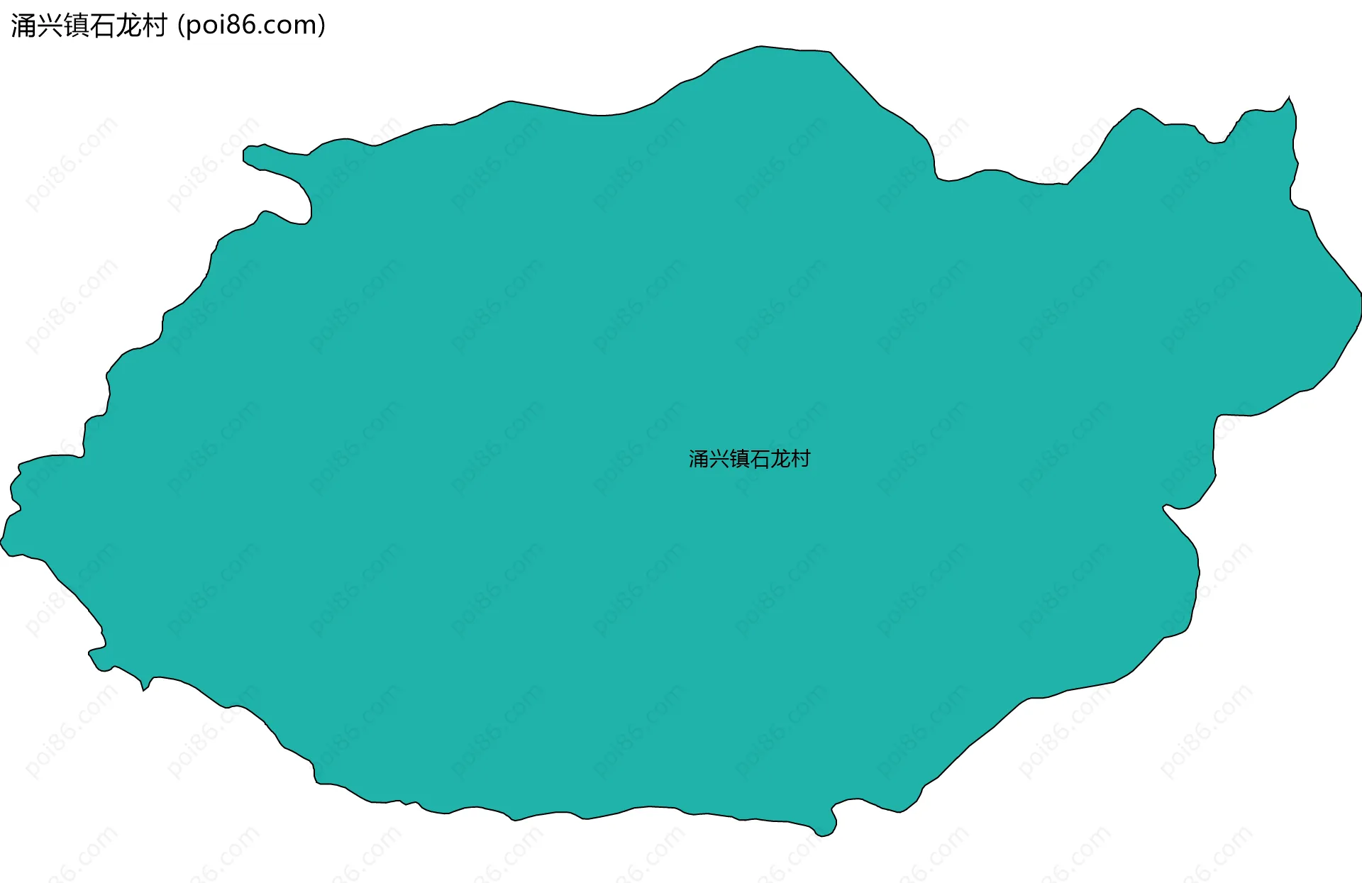 涌兴镇石龙村边界地图
