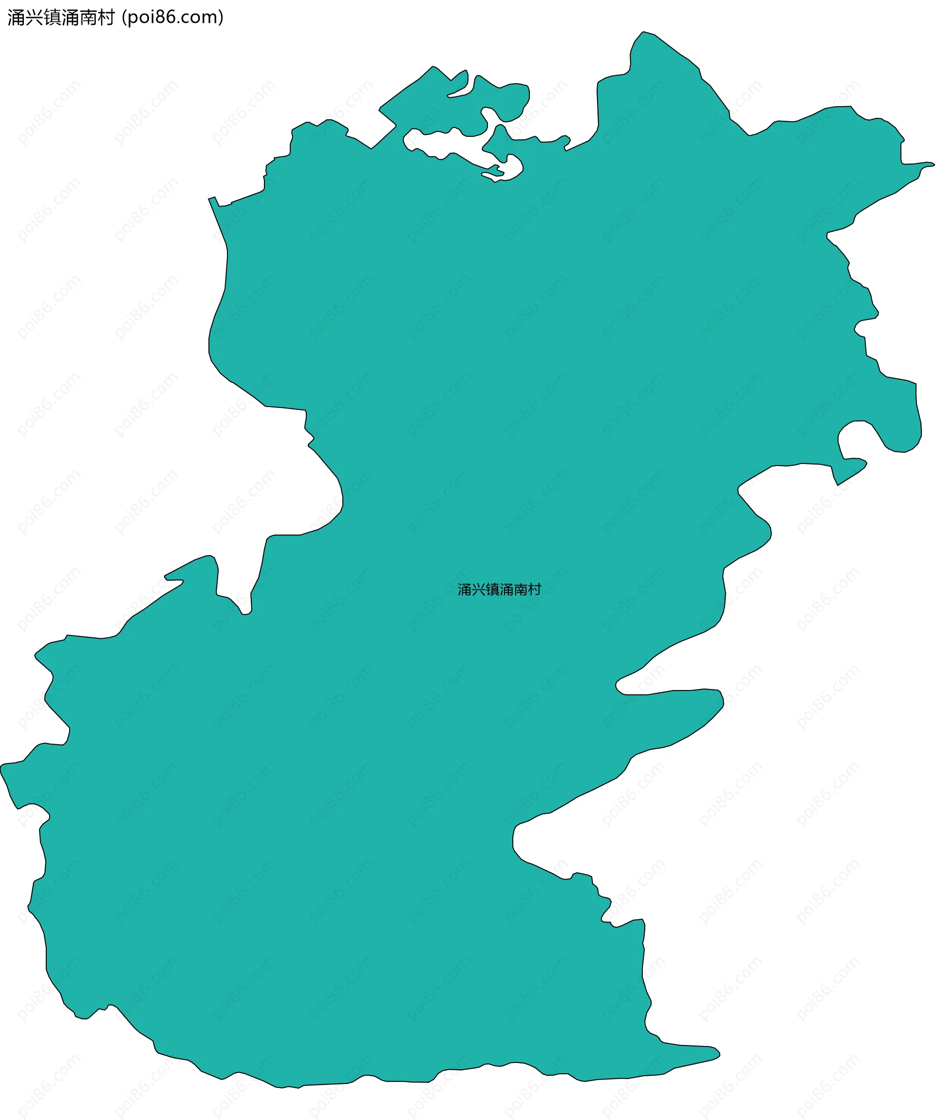 涌兴镇涌南村边界地图