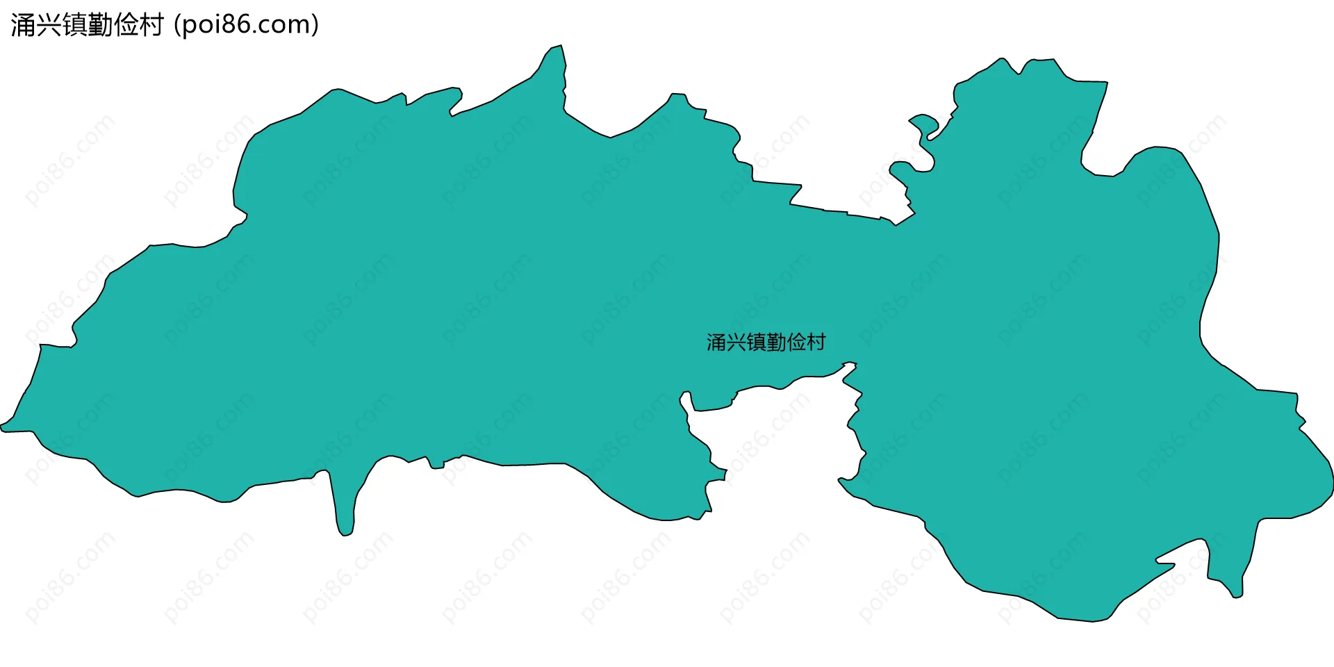 涌兴镇勤俭村边界地图