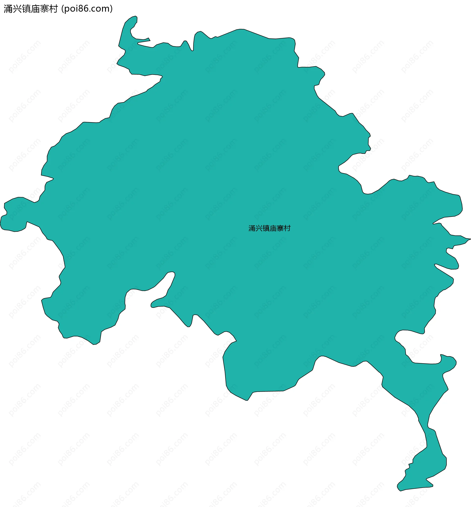 涌兴镇庙寨村边界地图