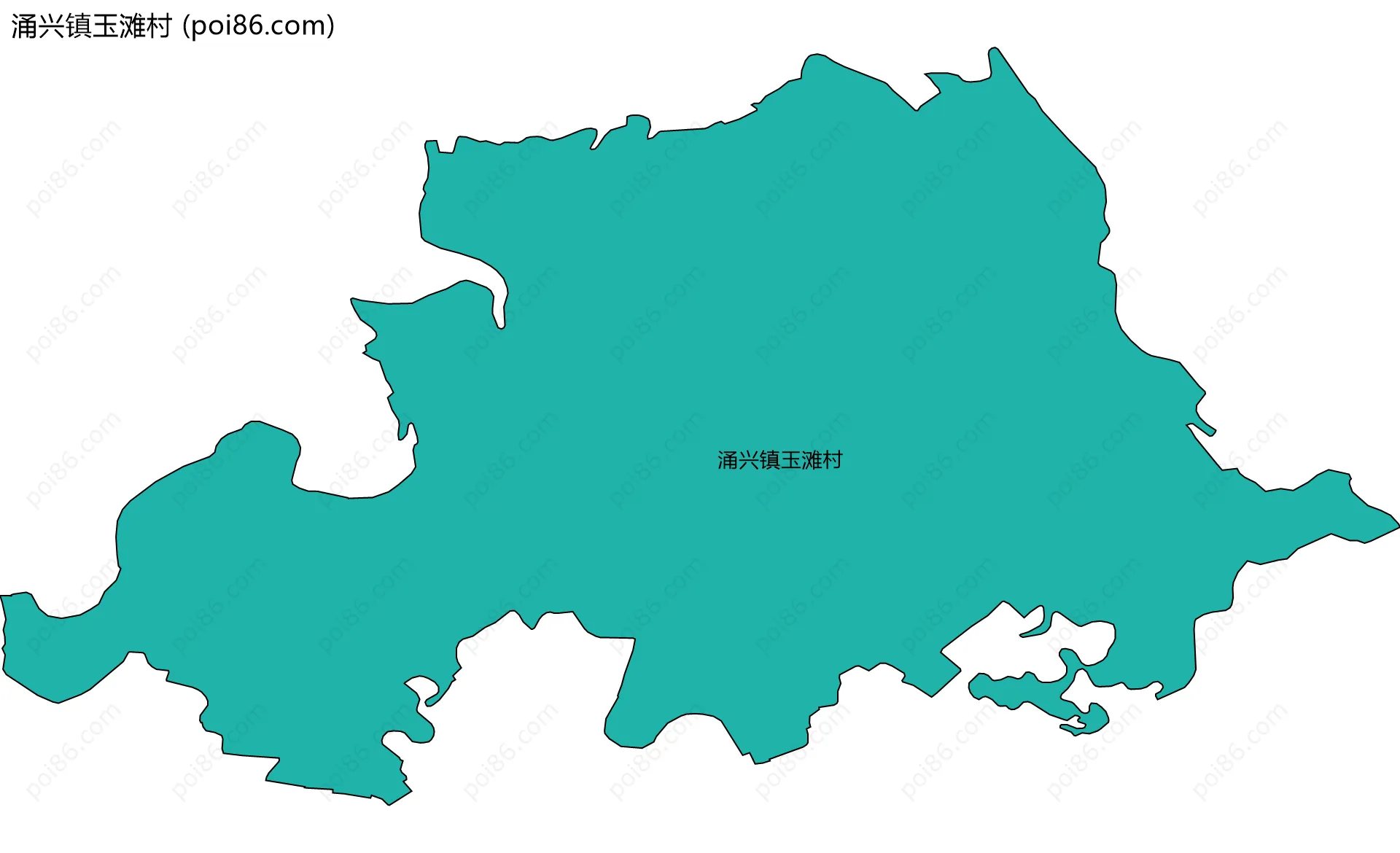 涌兴镇玉滩村边界地图