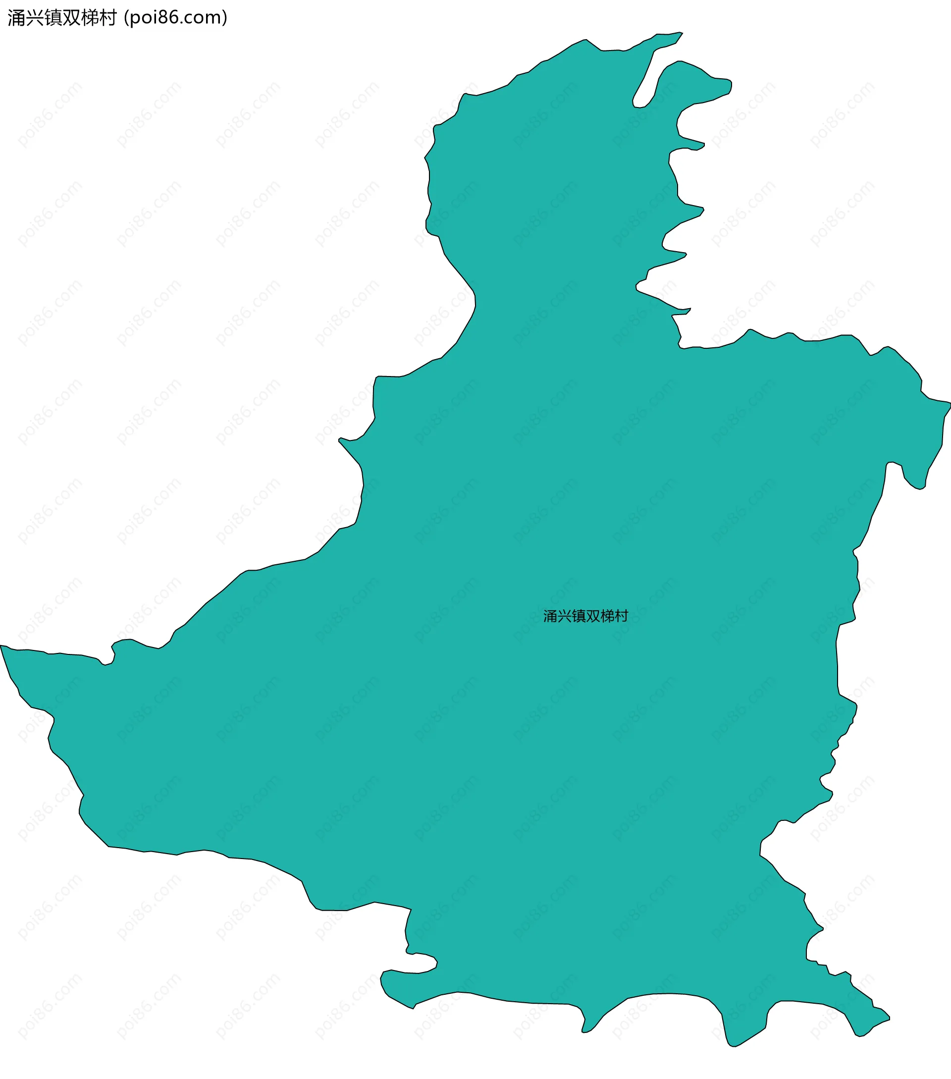 涌兴镇双梯村边界地图