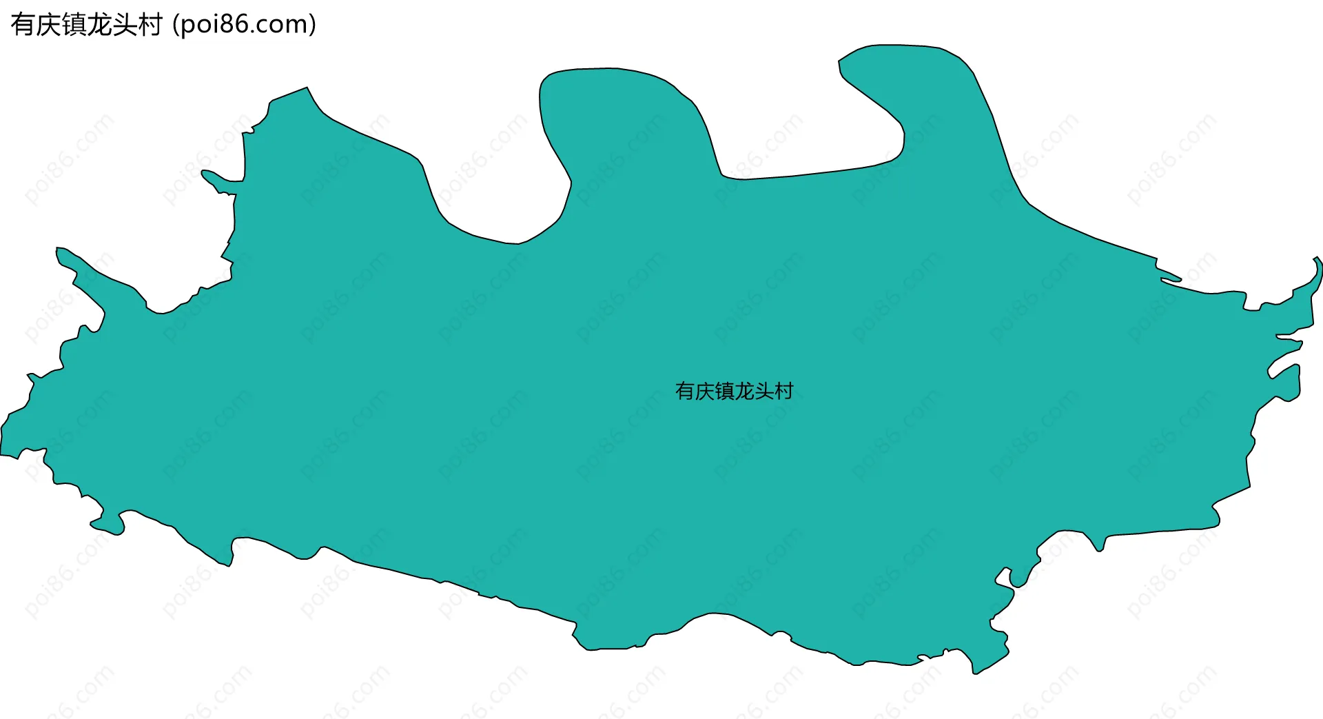 有庆镇龙头村边界地图