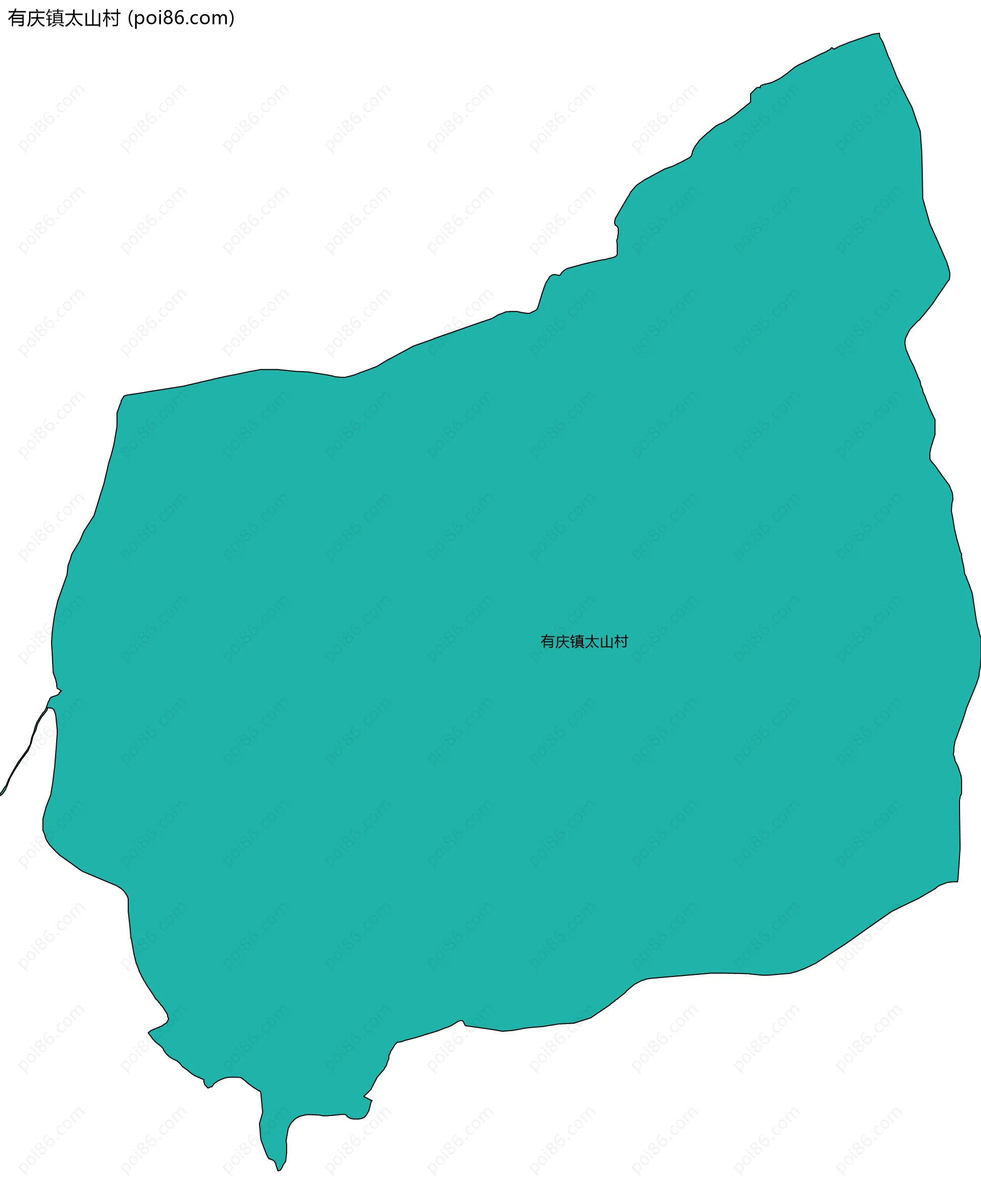 有庆镇太山村边界地图