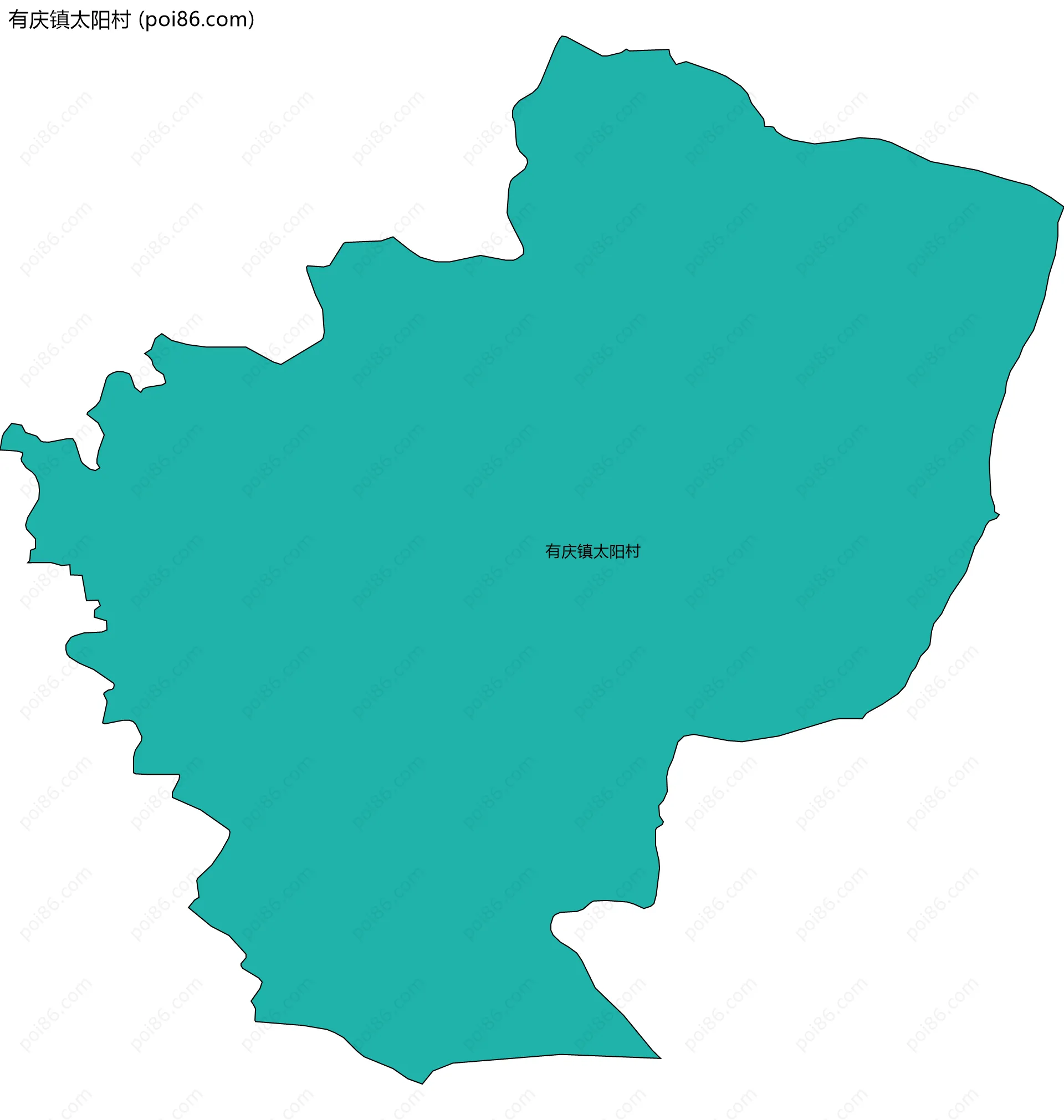 有庆镇太阳村边界地图