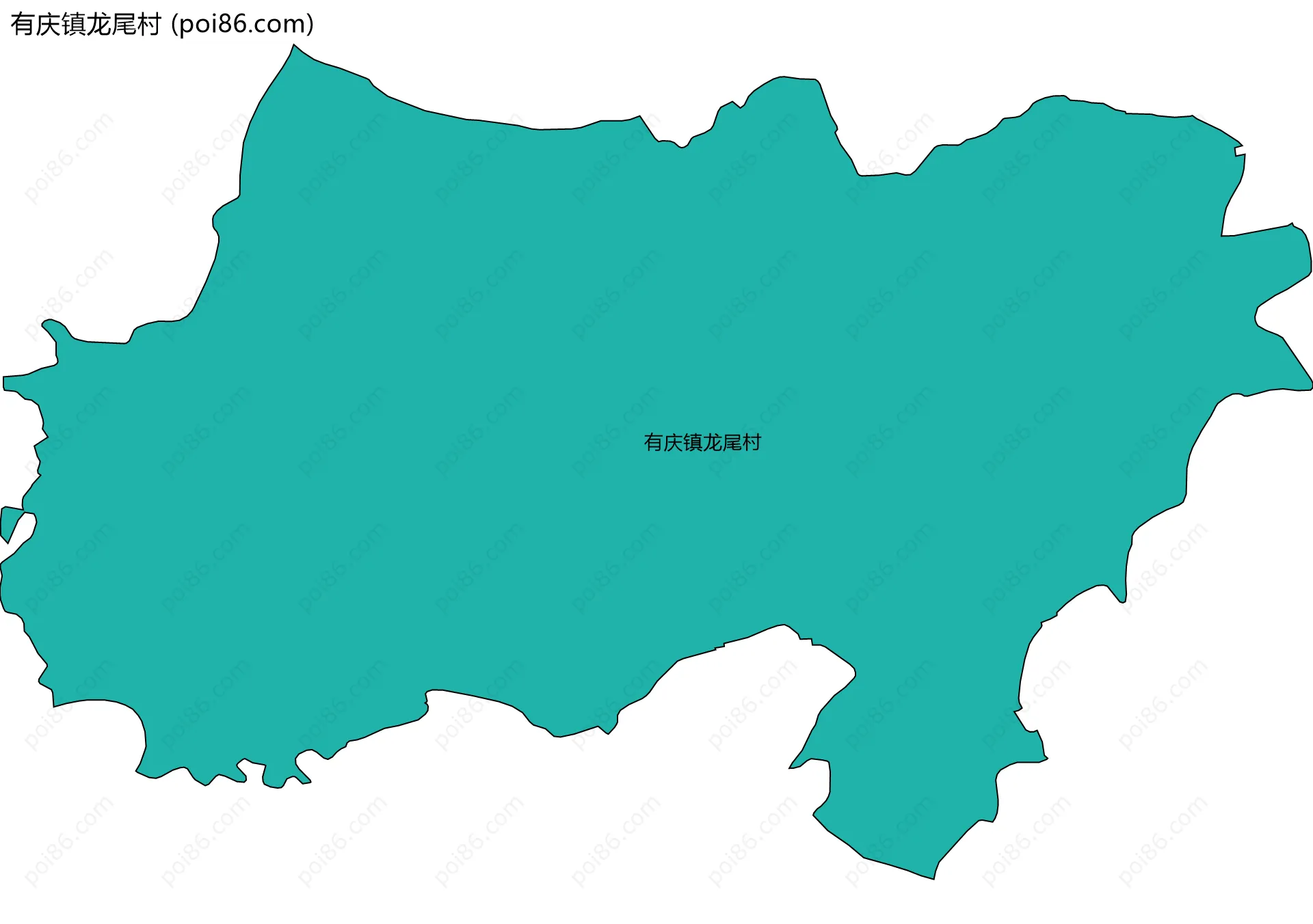 有庆镇龙尾村边界地图