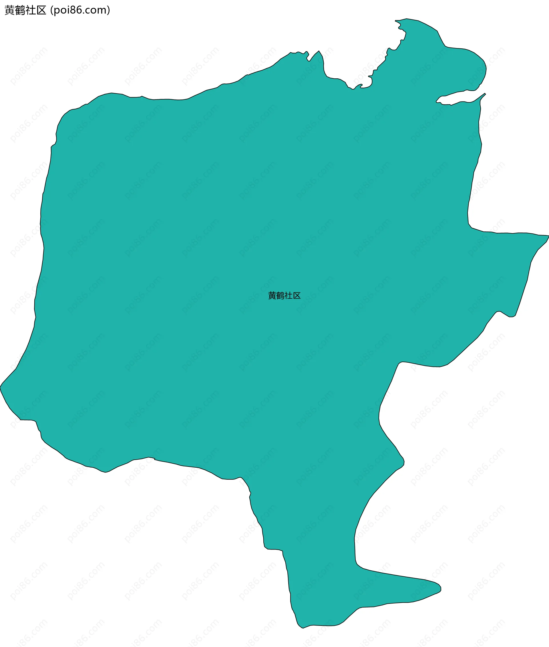 黄鹤社区边界地图