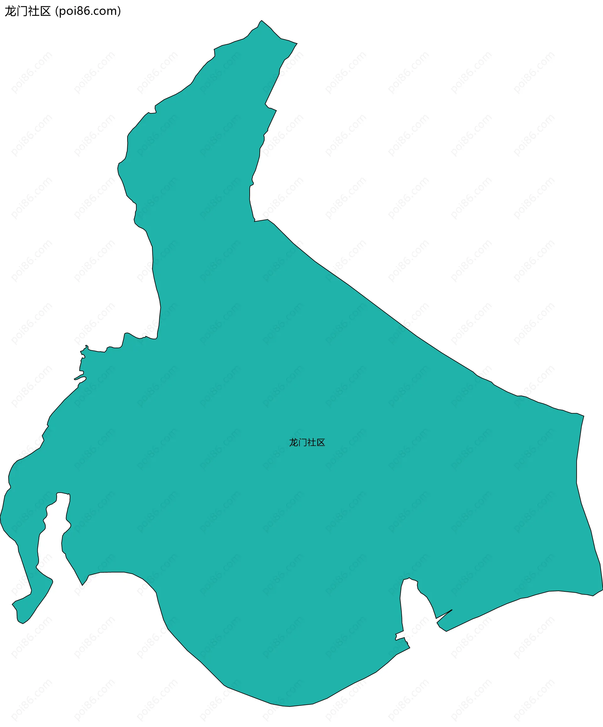 龙门社区边界地图