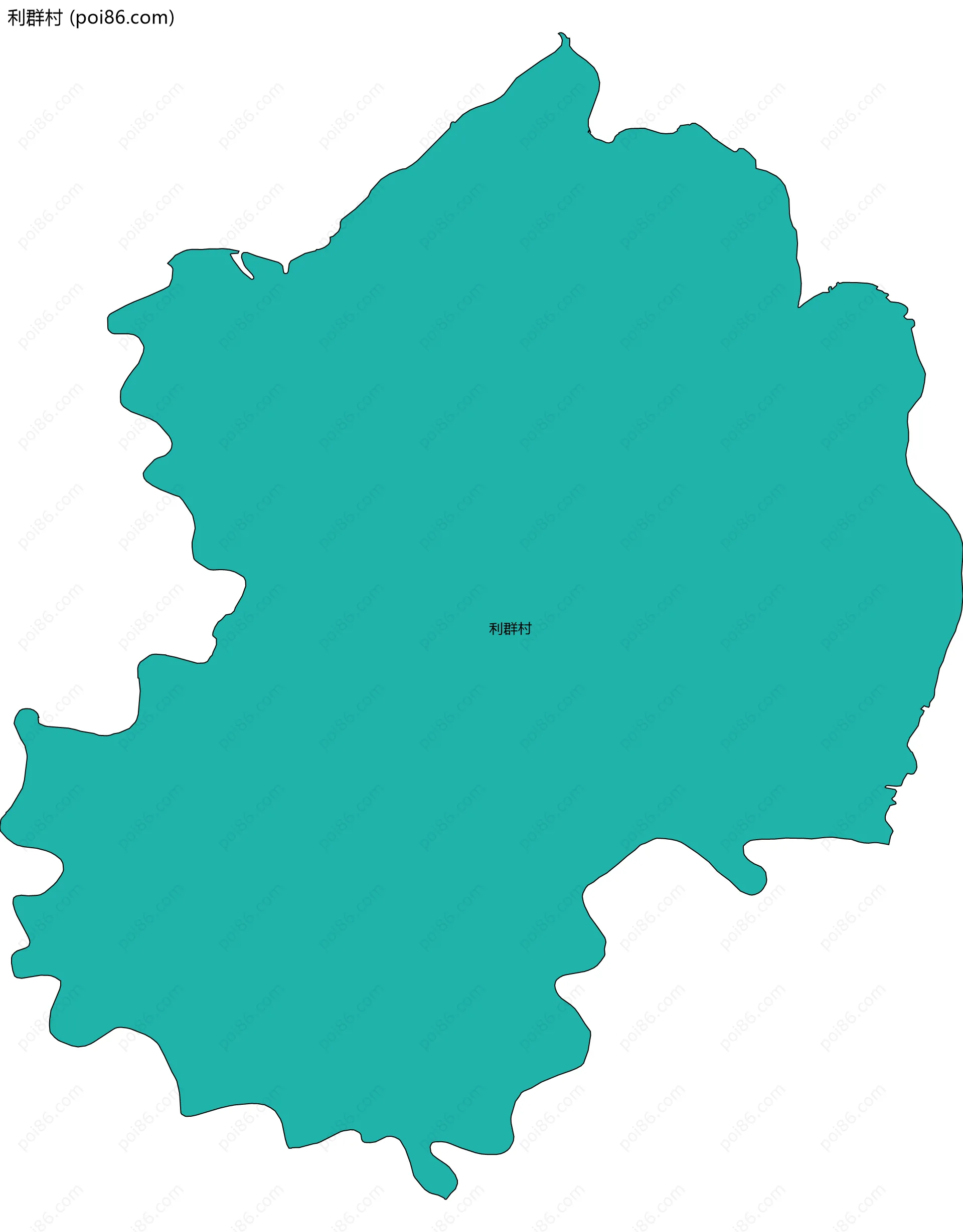 利群村边界地图