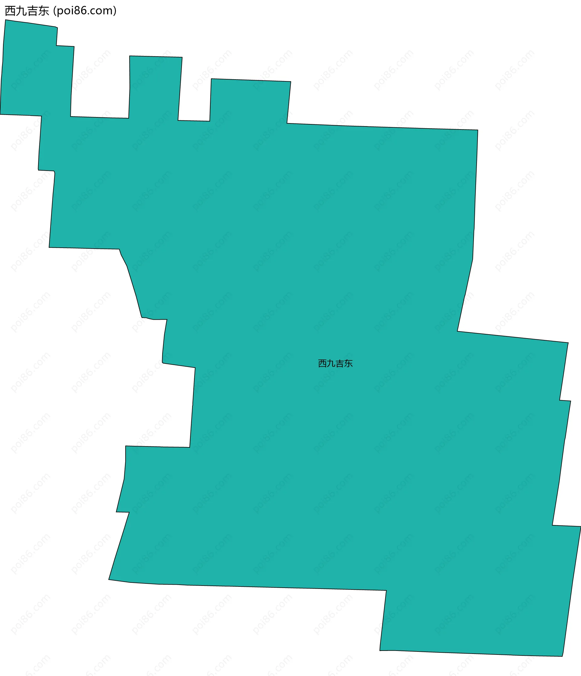 西九吉东边界地图