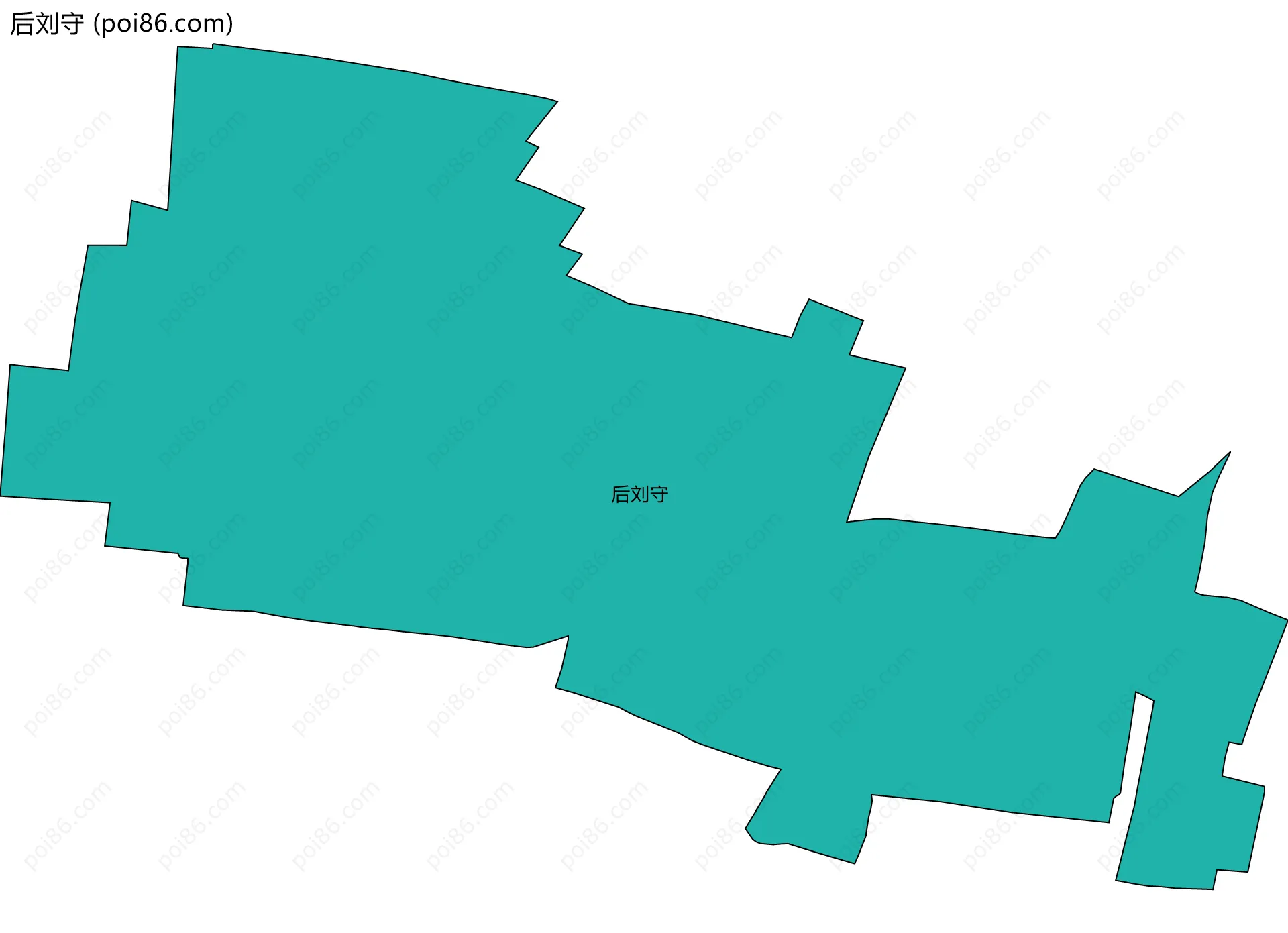 后刘守边界地图