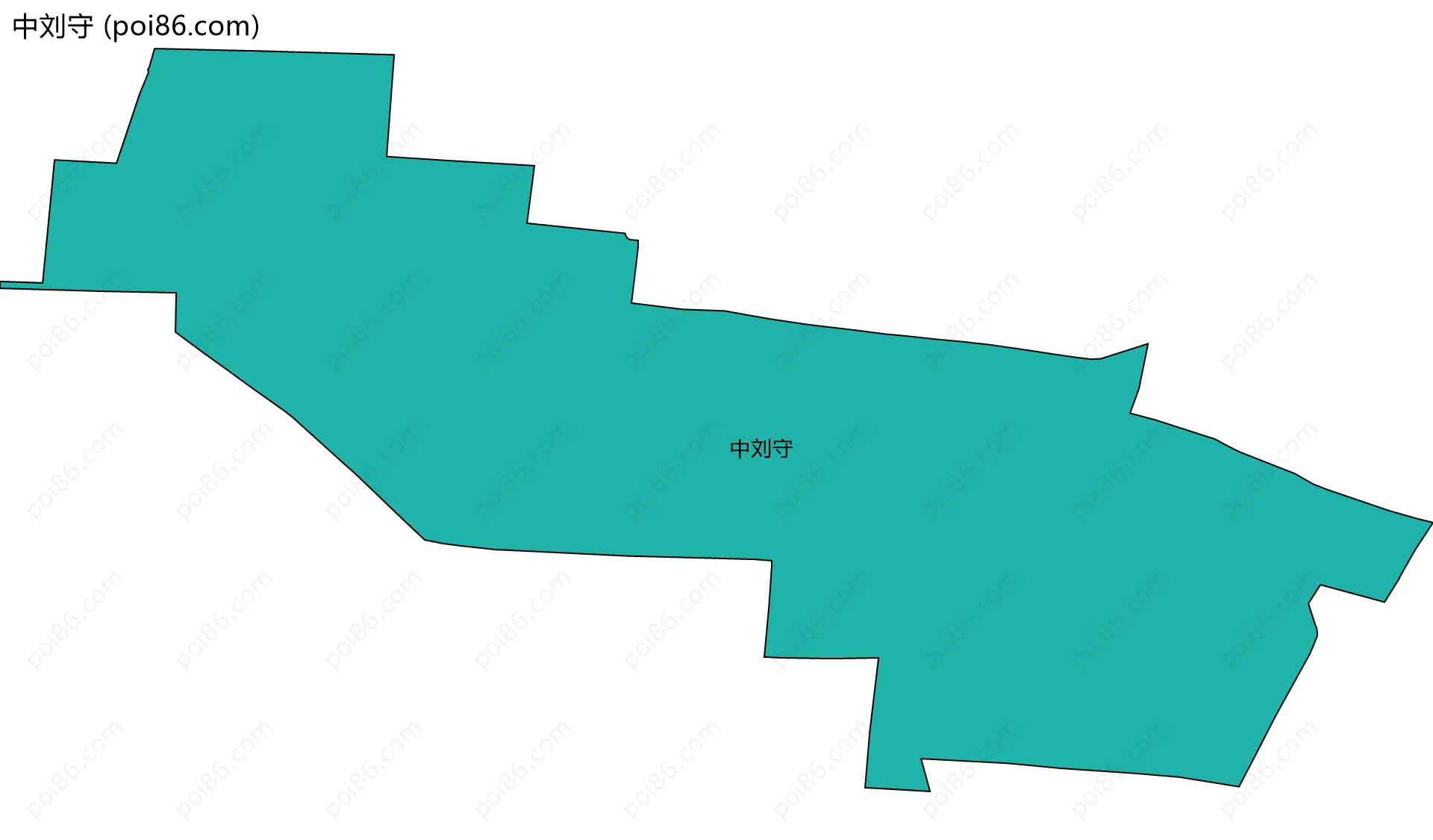 中刘守边界地图