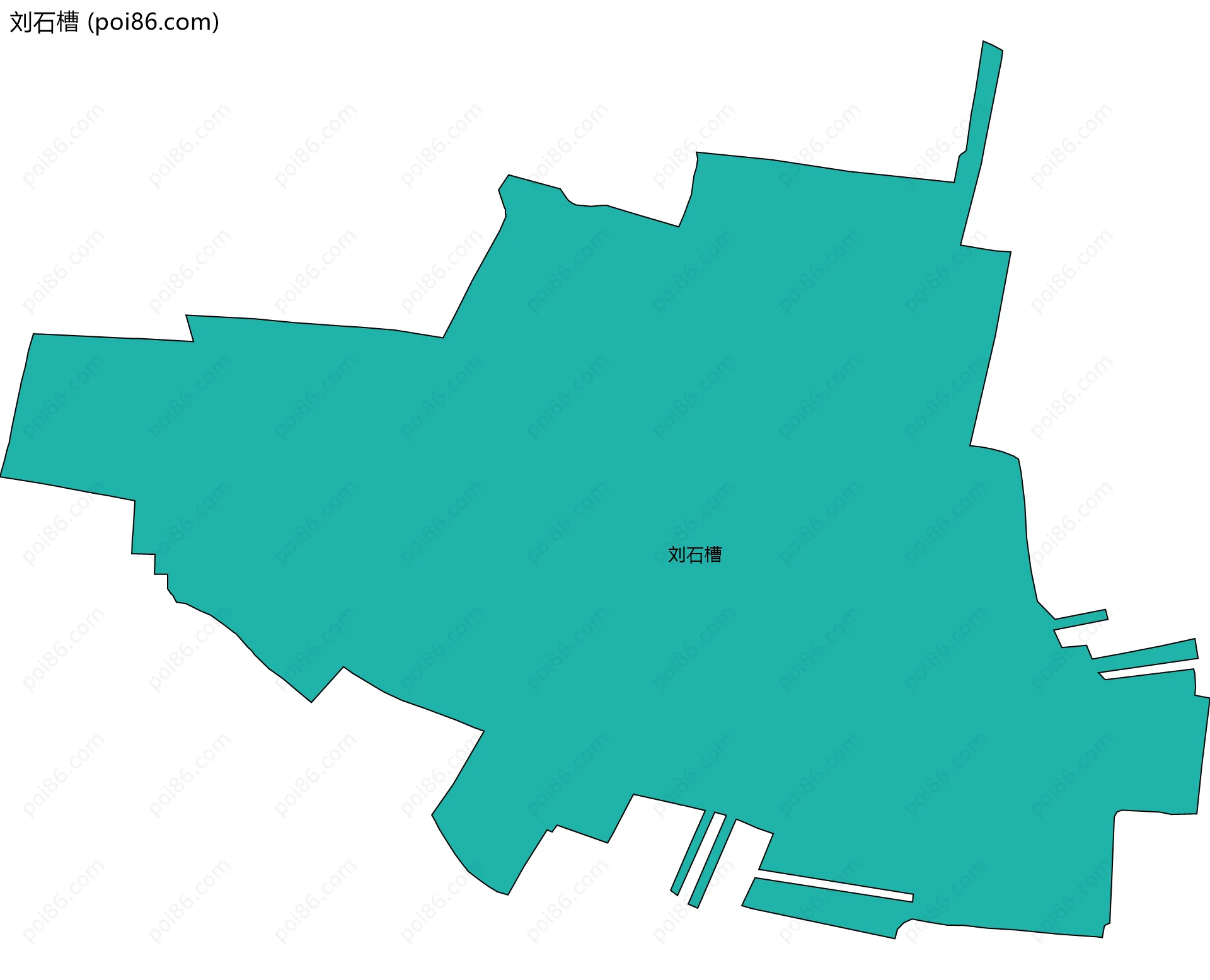 刘石槽边界地图