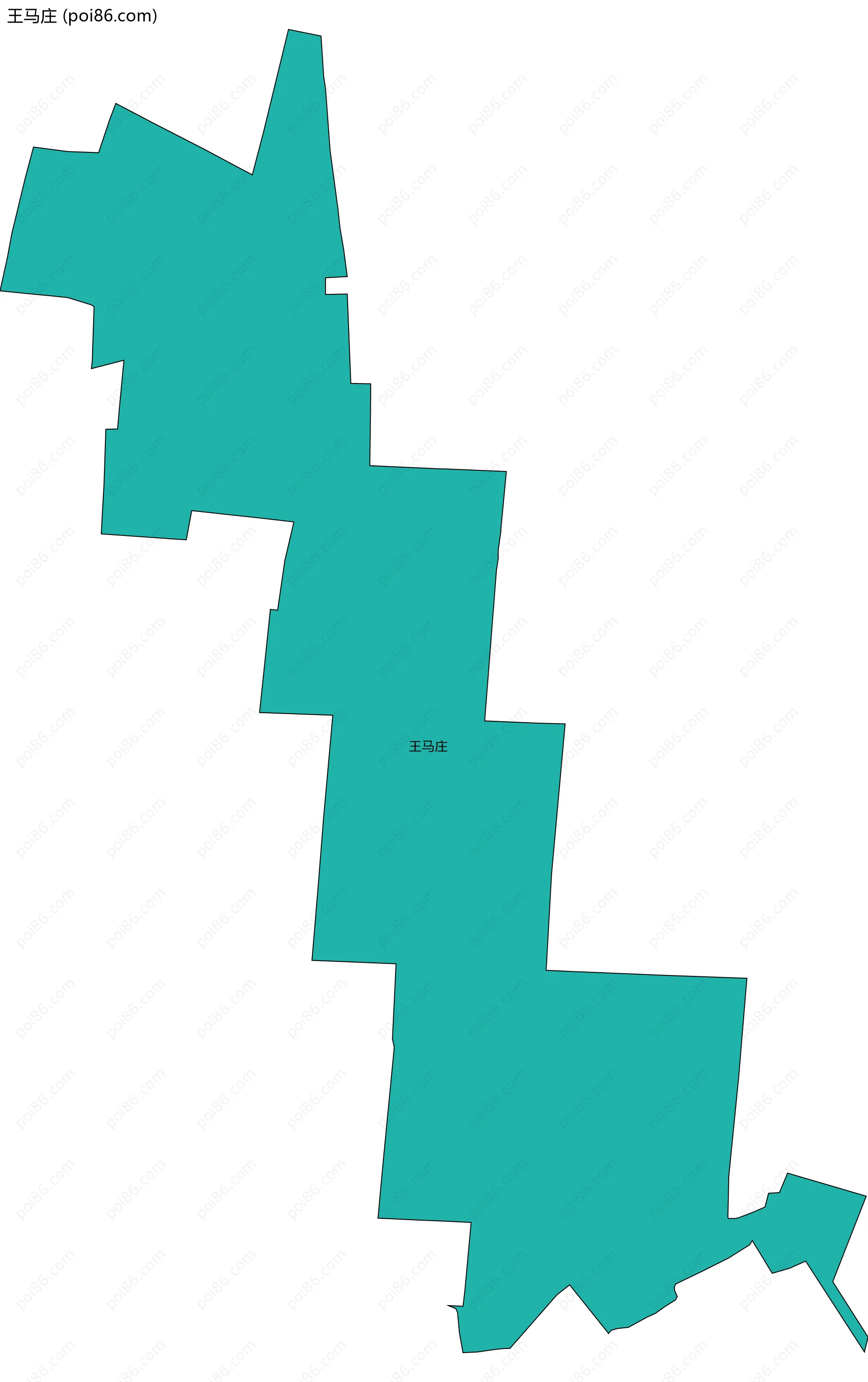 王马庄边界地图