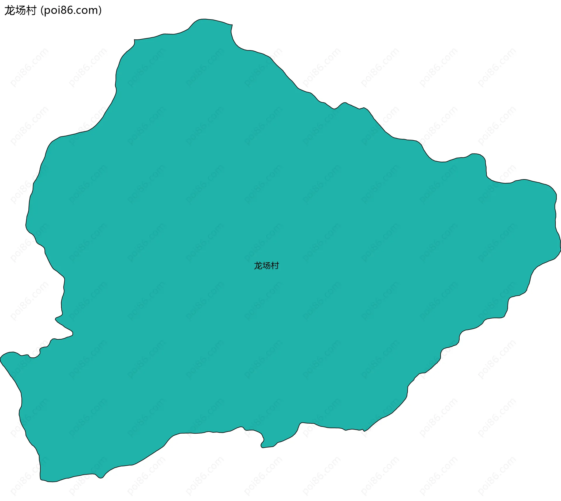 龙场村边界地图