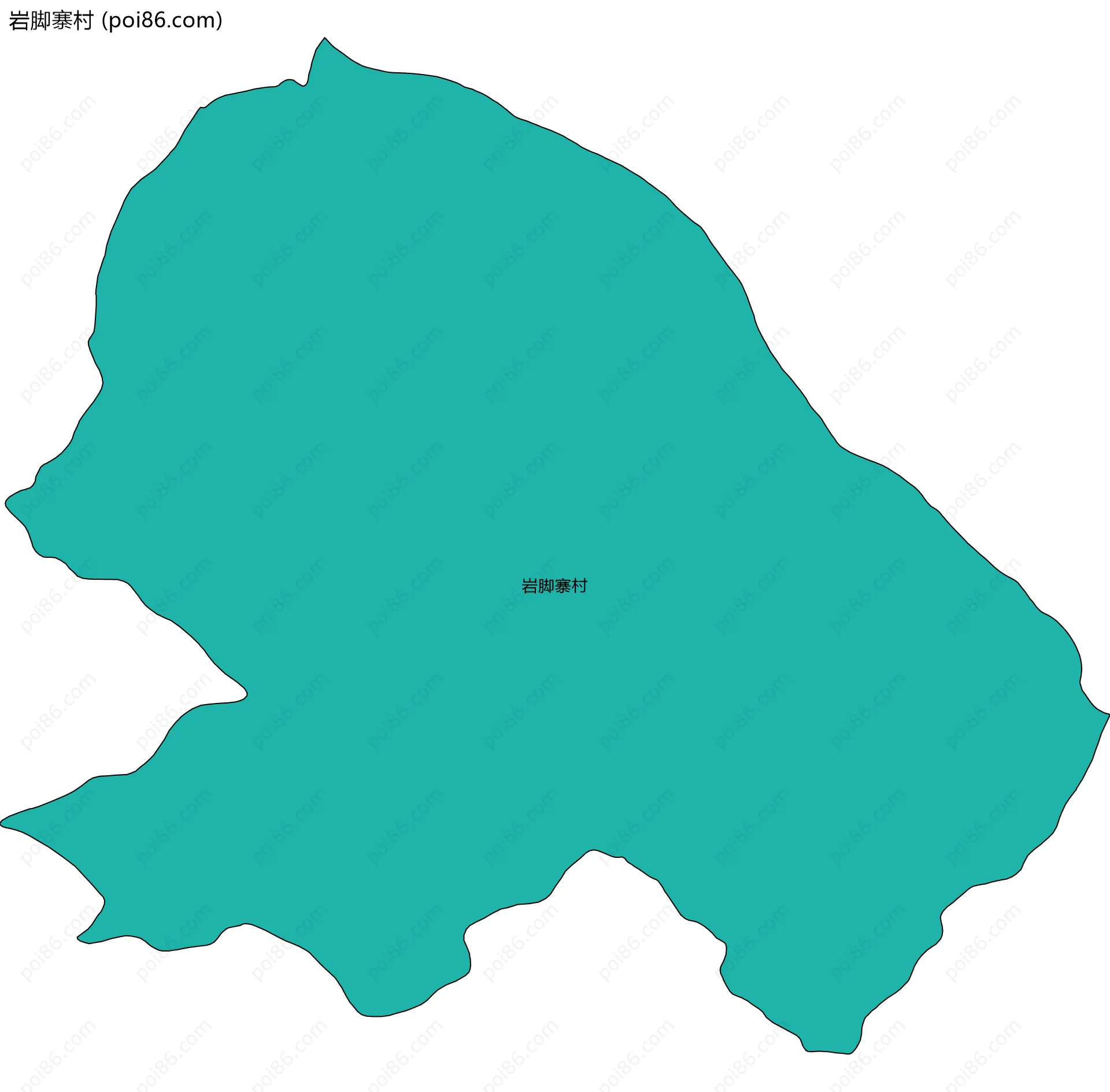 岩脚寨村边界地图