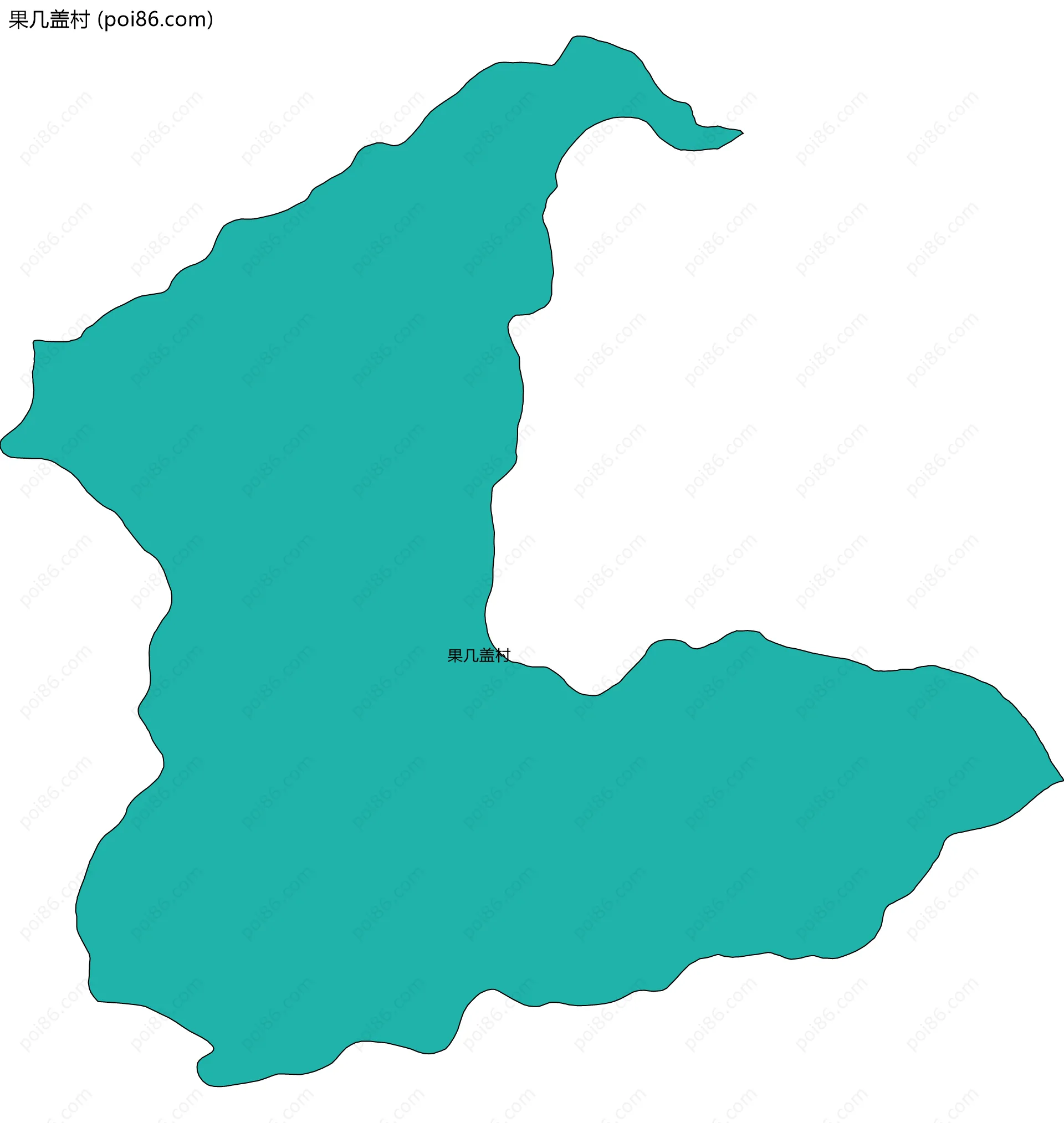 果几盖村边界地图