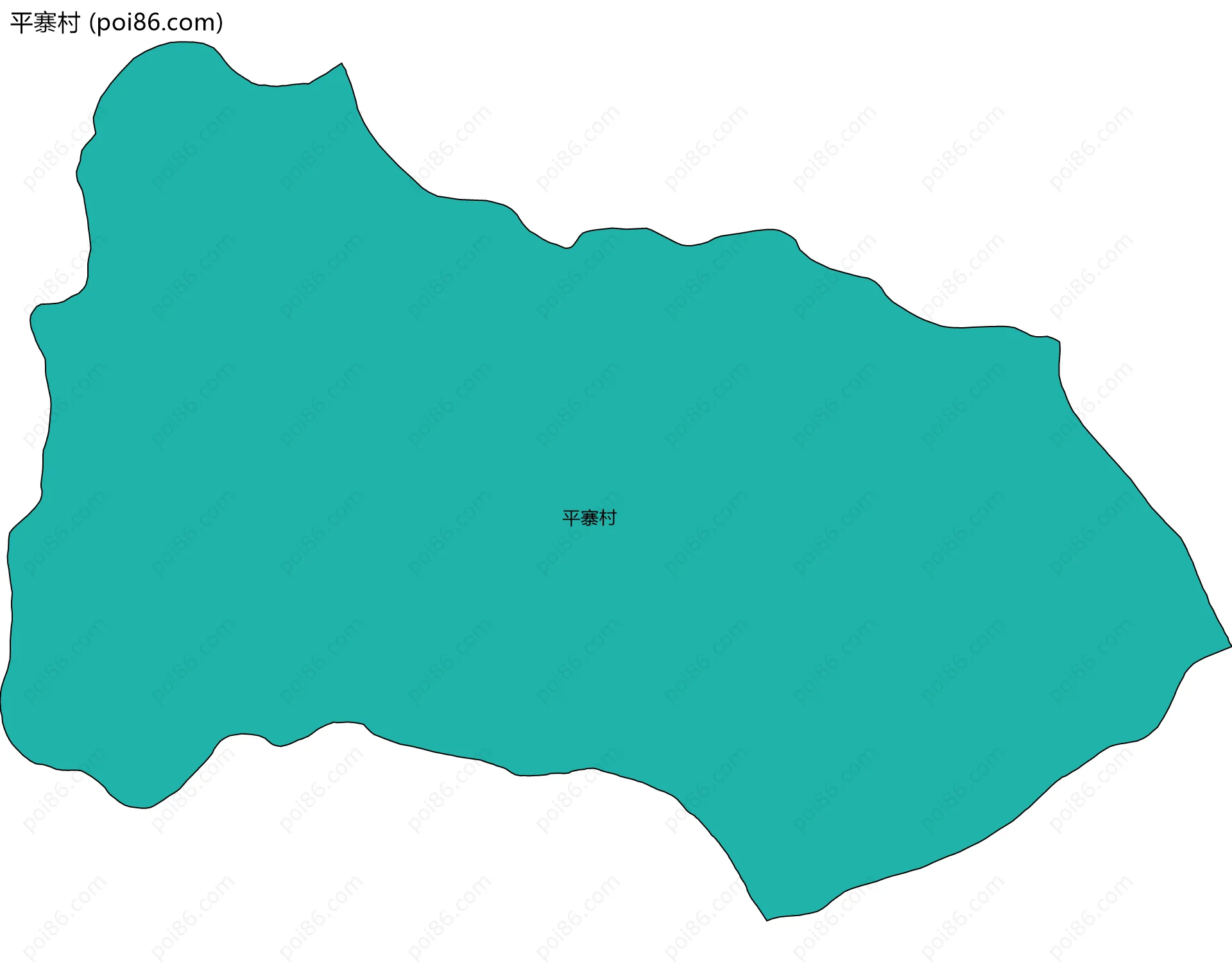 平寨村边界地图