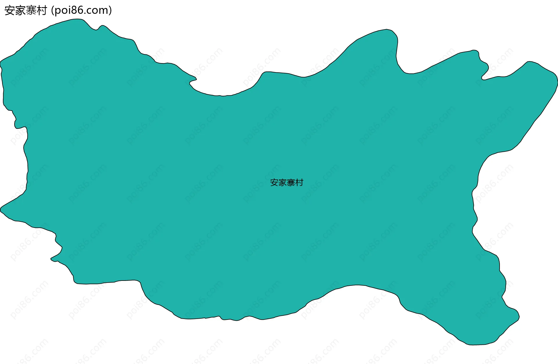 安家寨村边界地图