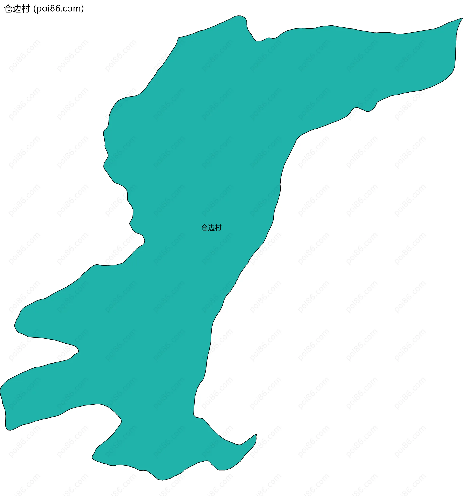 仓边村边界地图